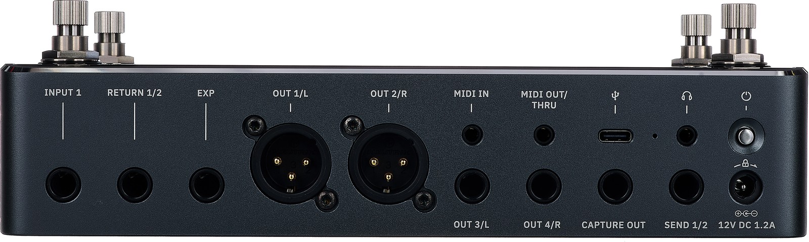 Connexions à l'arrière du Neural DSP Quad Cortex Mini