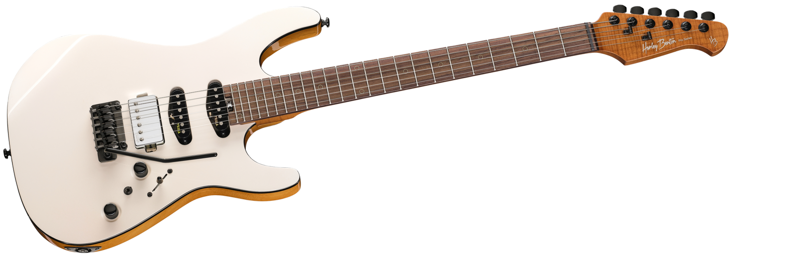 Harley Benton Fusion-IV HSS RW WM E-Gitarre