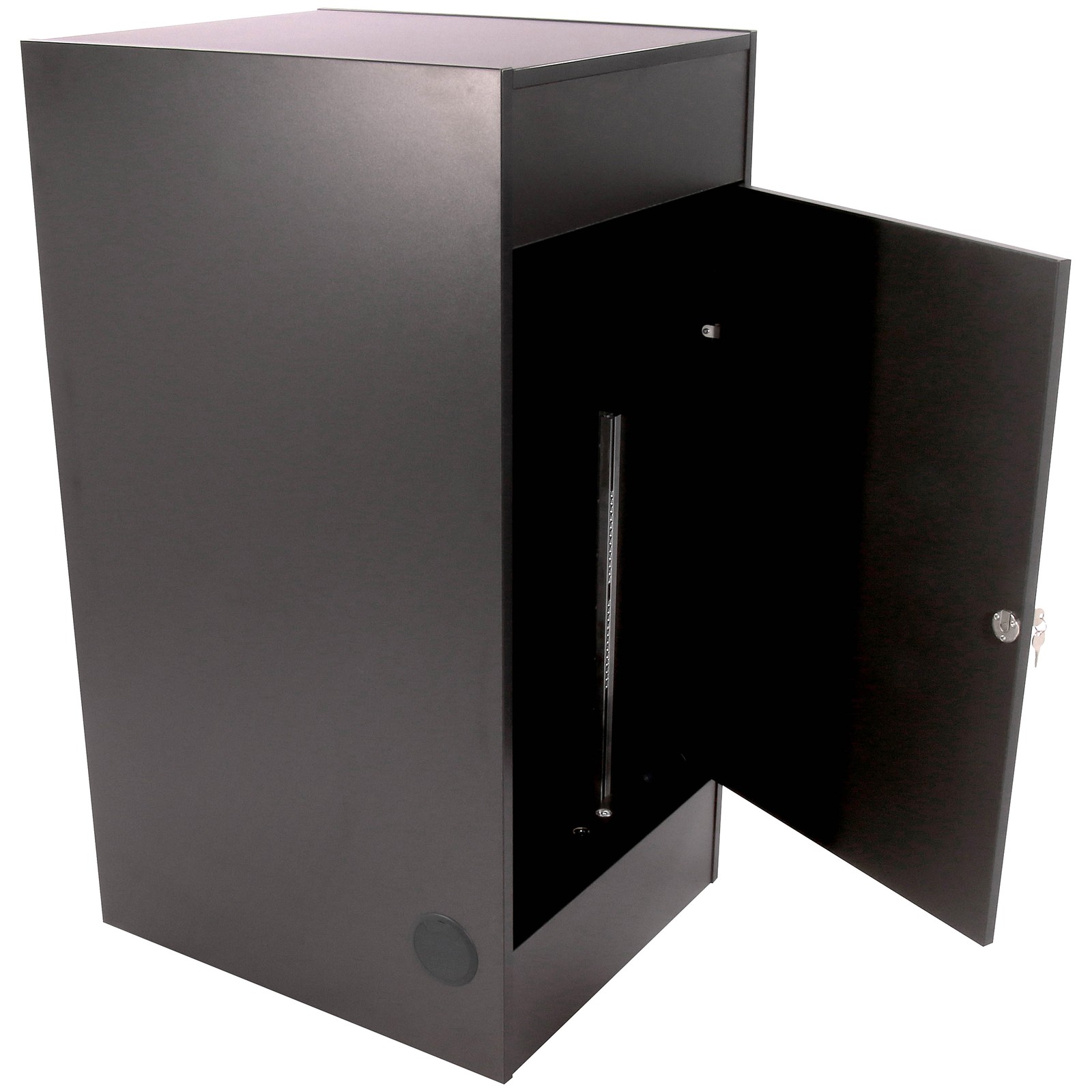 Thon Studio Rack 20U Black Media im geöffneten Zustand