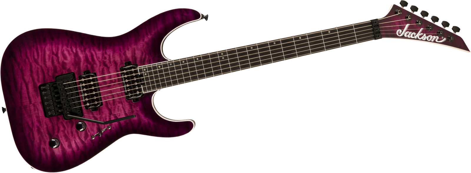 Metal E-Gitarre Jackson Pro Plus SRS DINKY DKAQ TPB Frontansicht