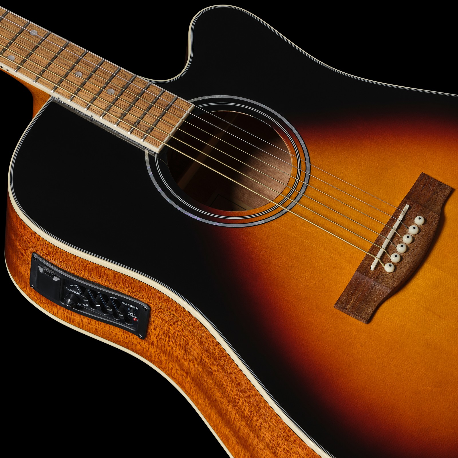 Body of the Harley Benton D-120CE VS Acoustic Guitar with Pickup
