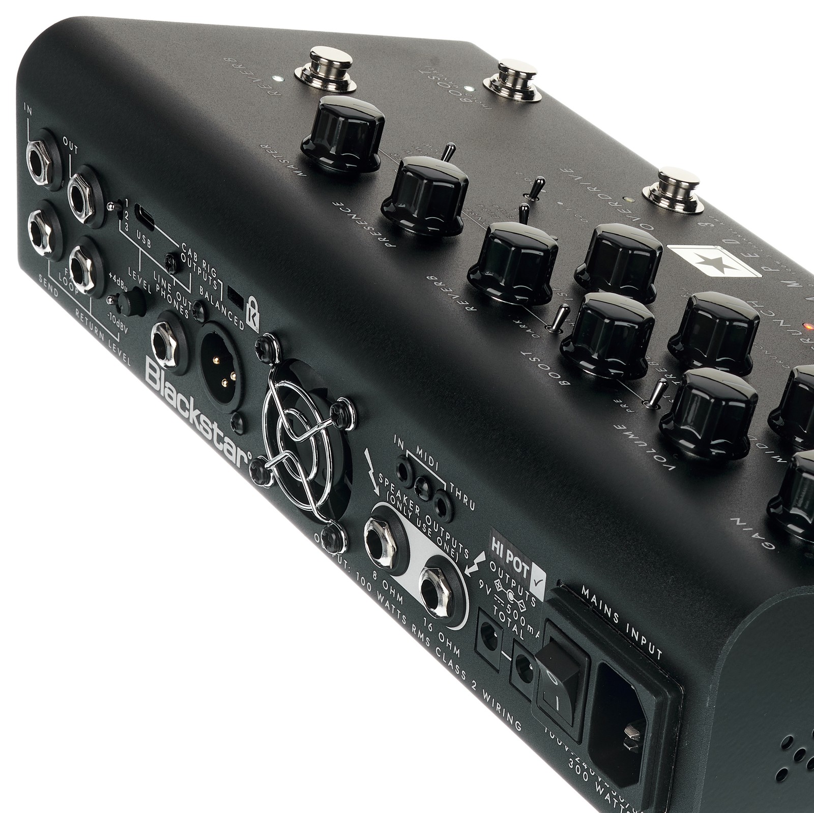 Blackstar Dept. 10 Amped 3 Rückseite mit Anschlüssen