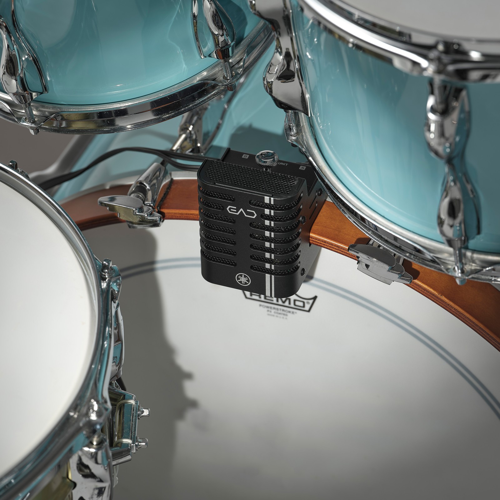 Yamaha EAD20 Sensor am Spannreifen der Bassdrum