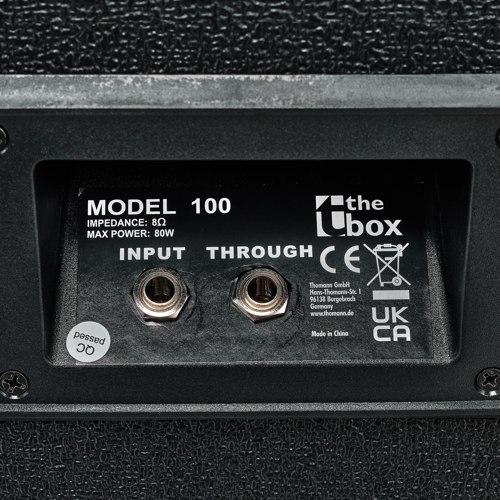 the t.amp PA 4080 Powermixer Package connectors