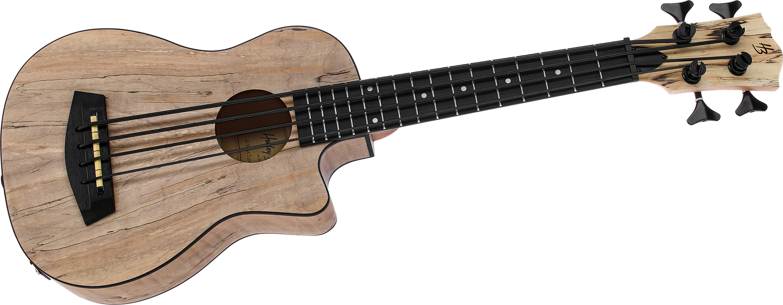 Harley Benton UkeBass Spalted Maple A/E-Bass Ukulele
