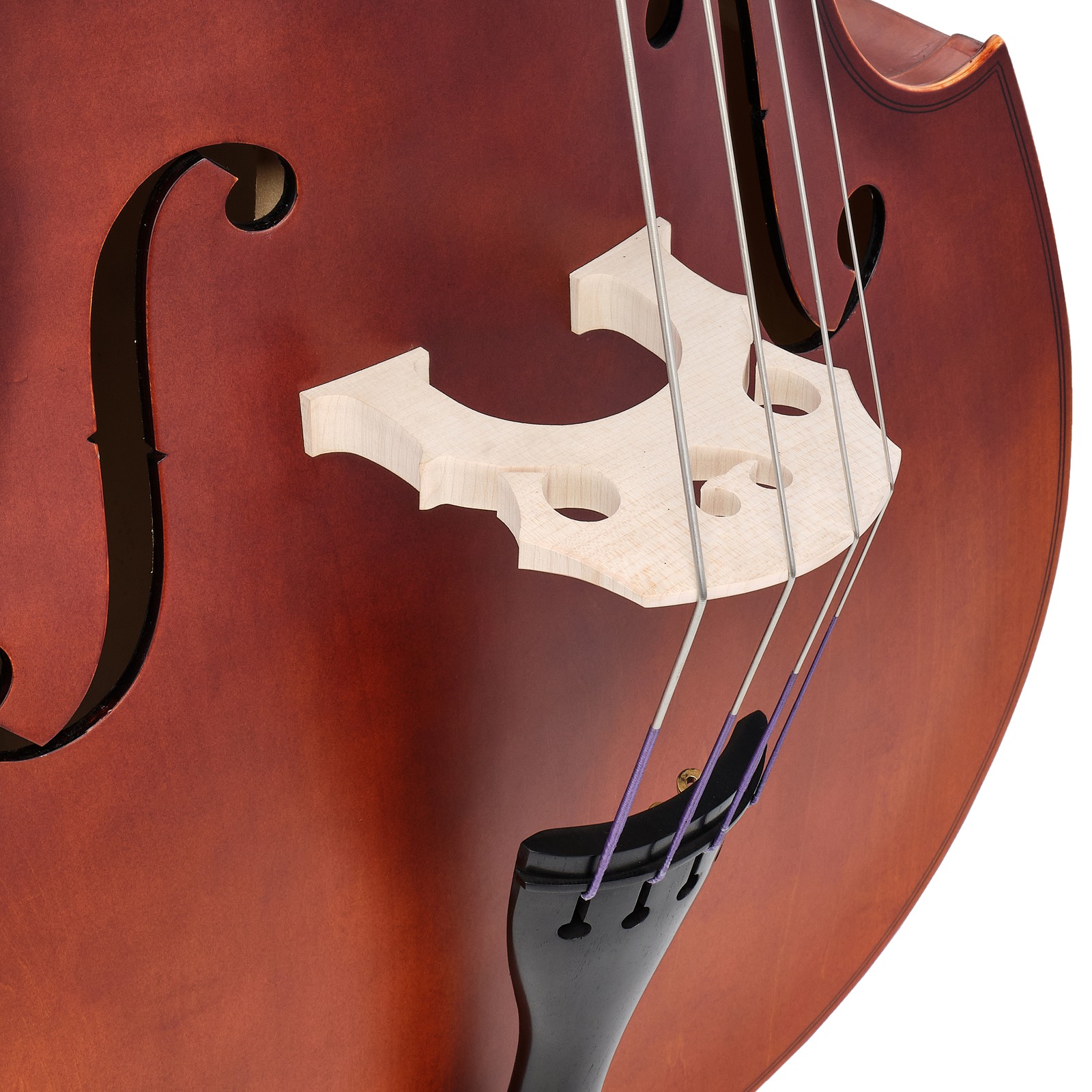 Steg auf der Decke des Thomann 111SN 3/4 Double Bass