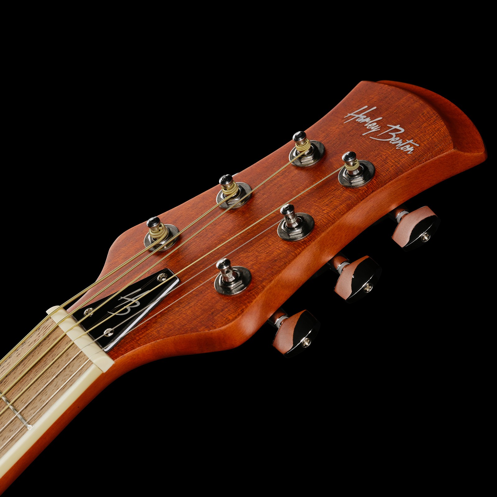 Headstock of the Harley Benton HBO-850NT Steel-String Guitar