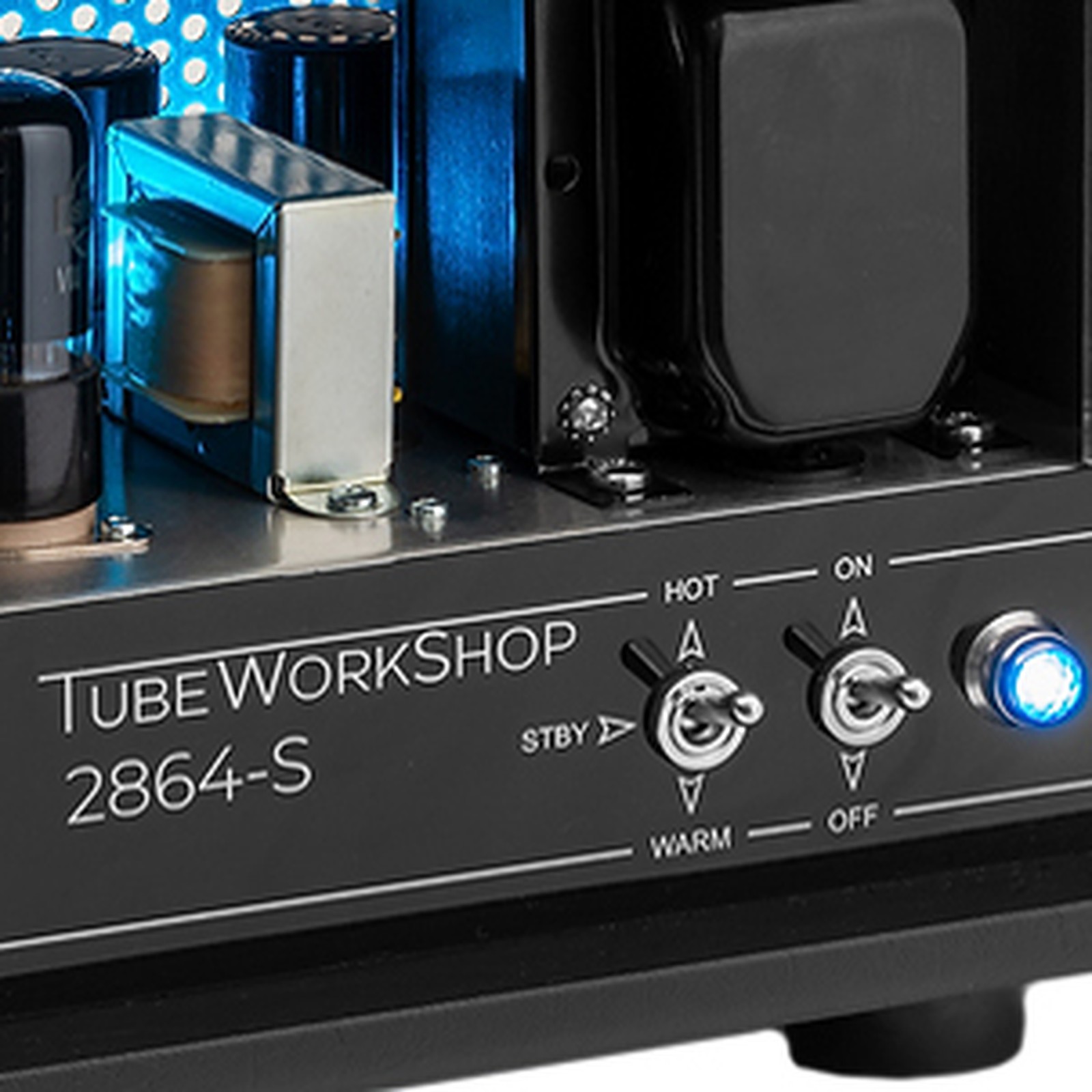 Grille on the TWS 2864-S Top Silver, all-tube amp head