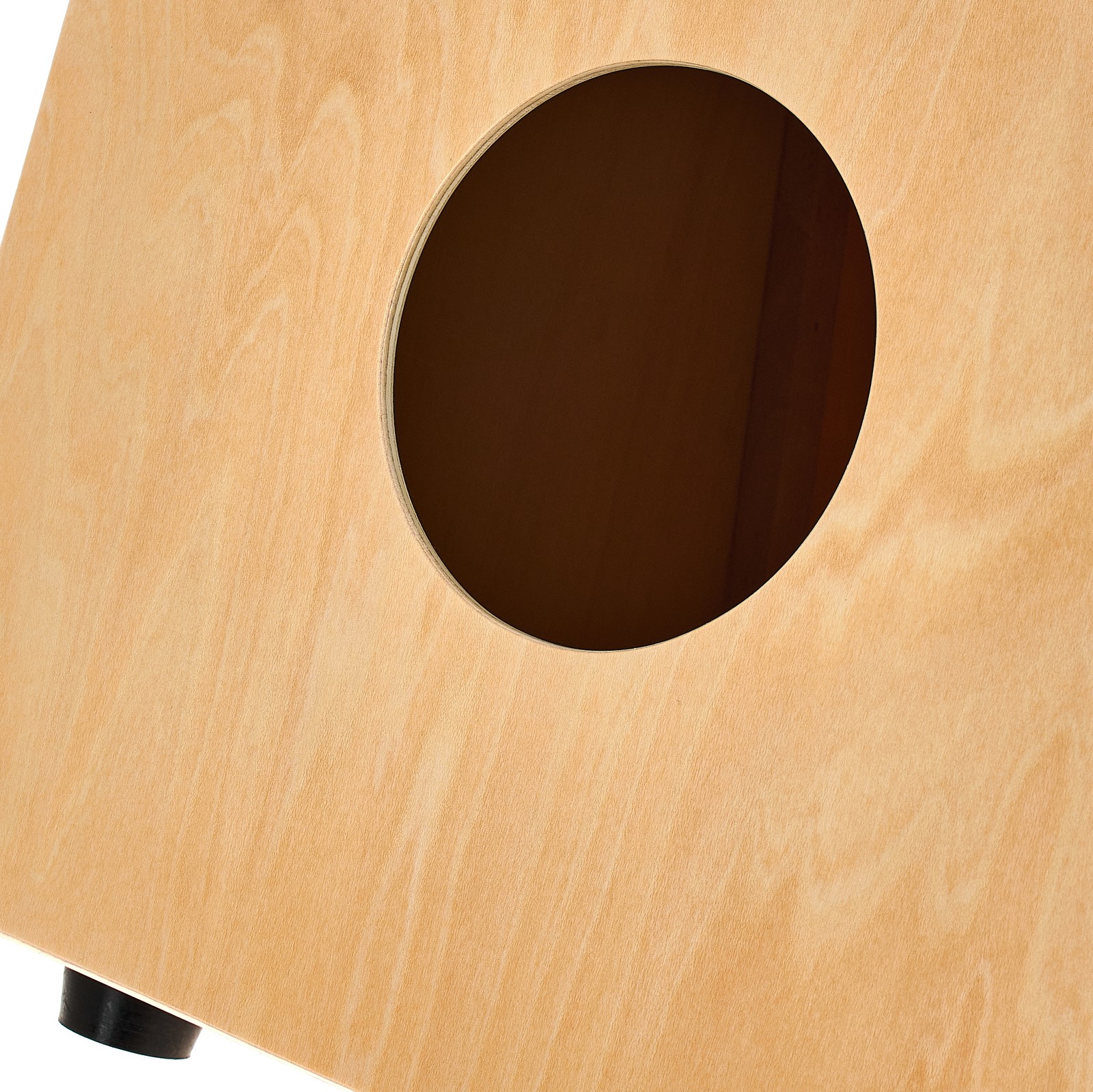 Resonanzöffnung des Thomann Kid Cajon