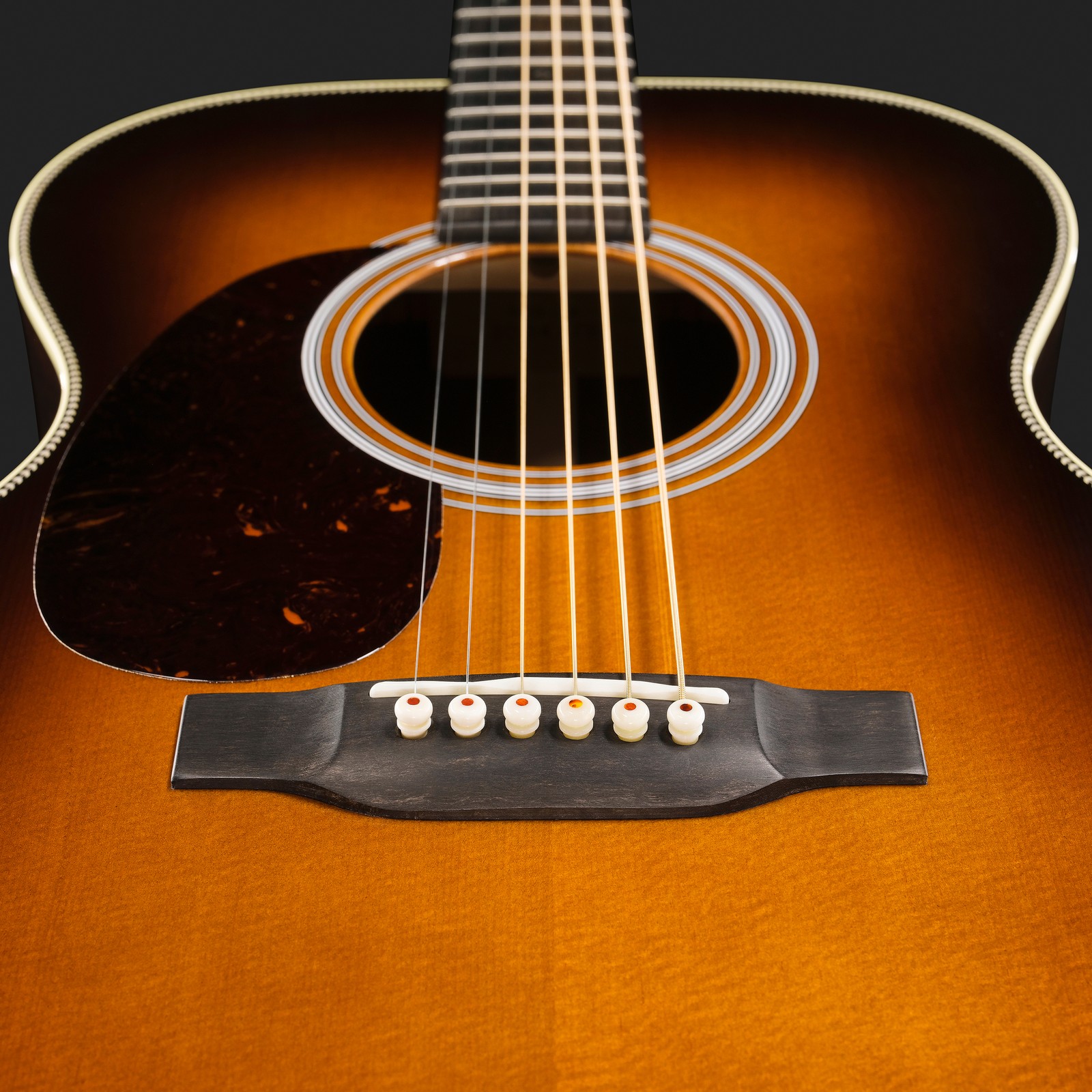 Decke der Martin Guitar 00028 Sunburst LH Westerngitarre