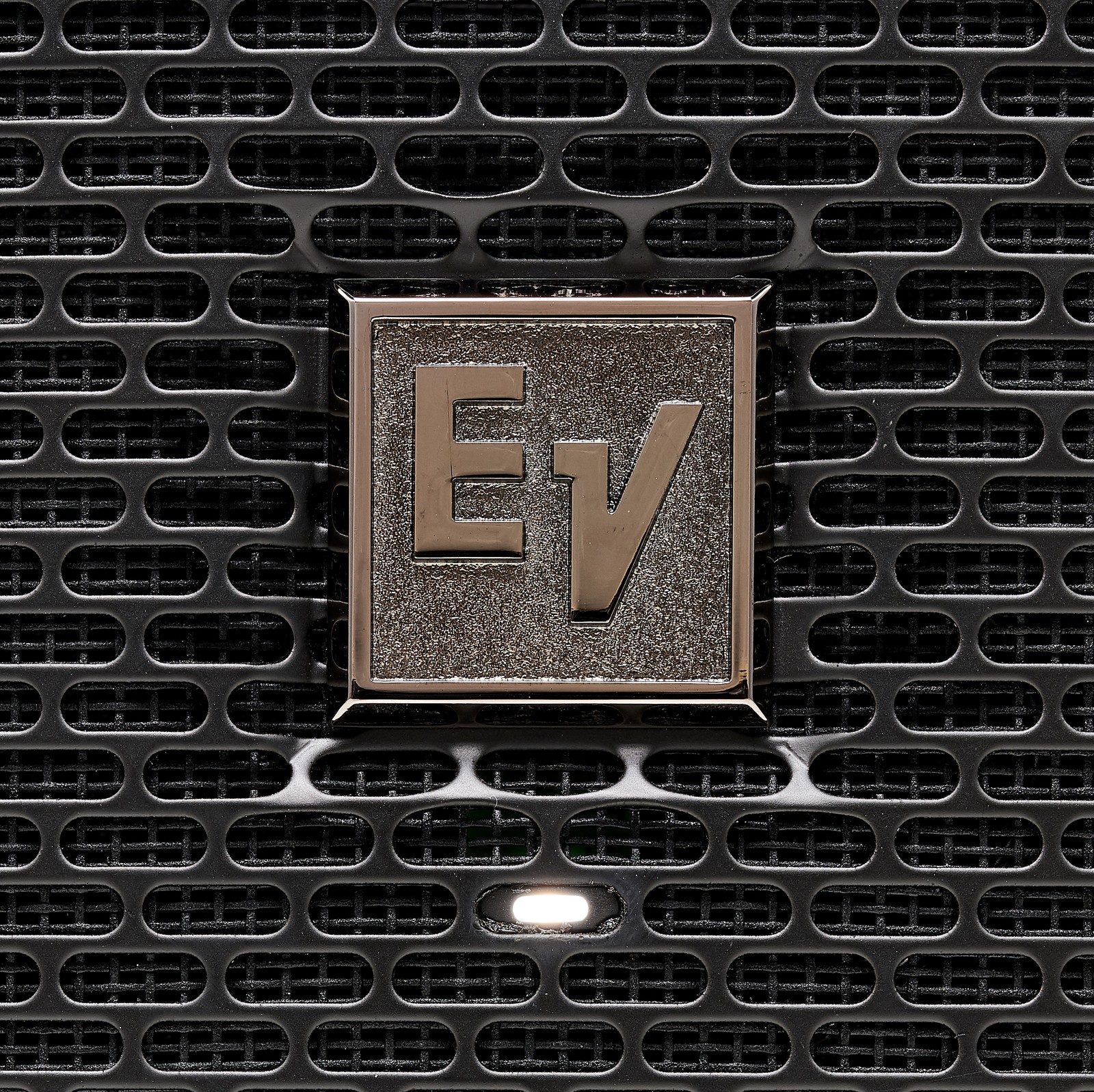 EV logo on the ELX200-18SP 18" active subwoofer system