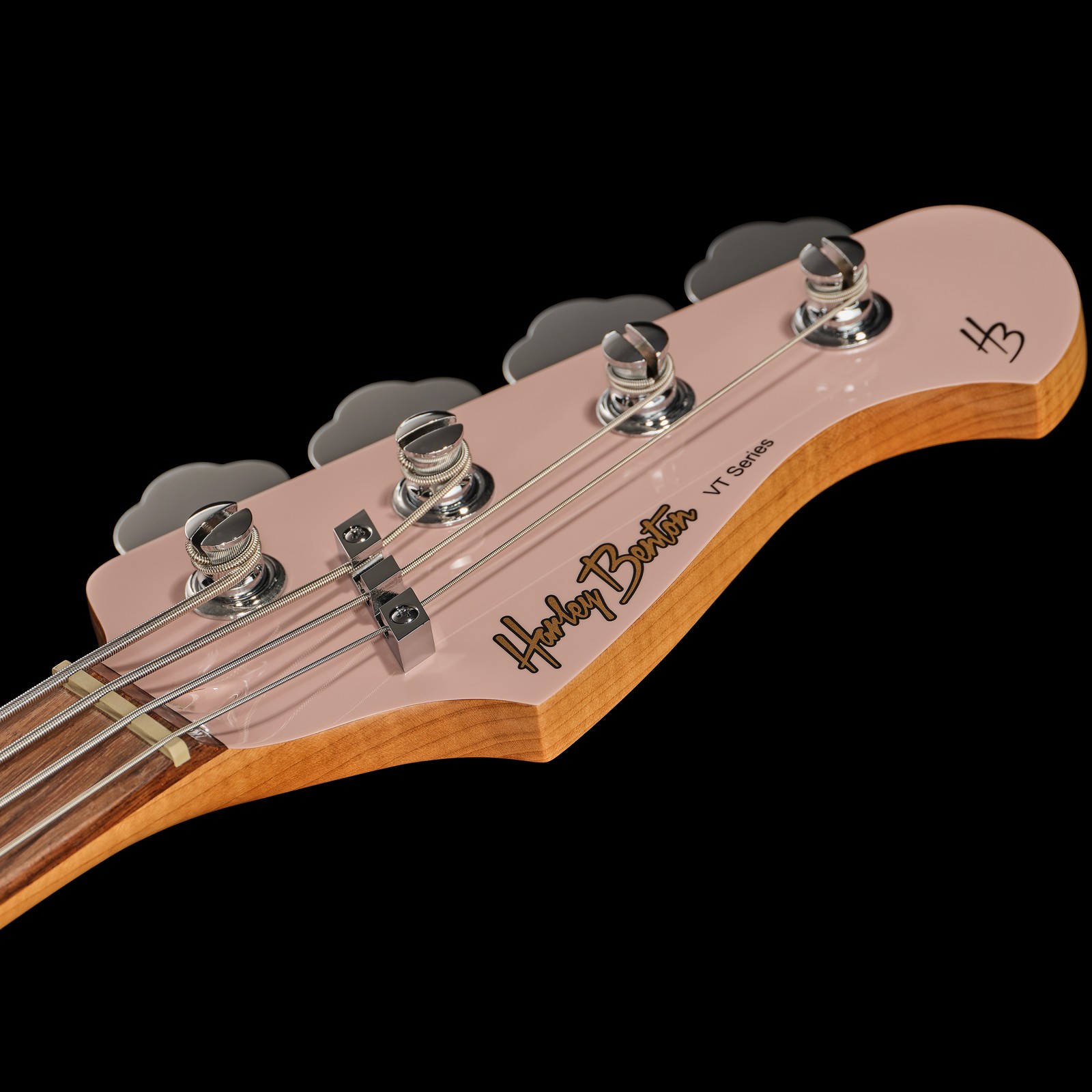 Harley Benton JB-62CC Shell Pink Matched Kopfplatte
