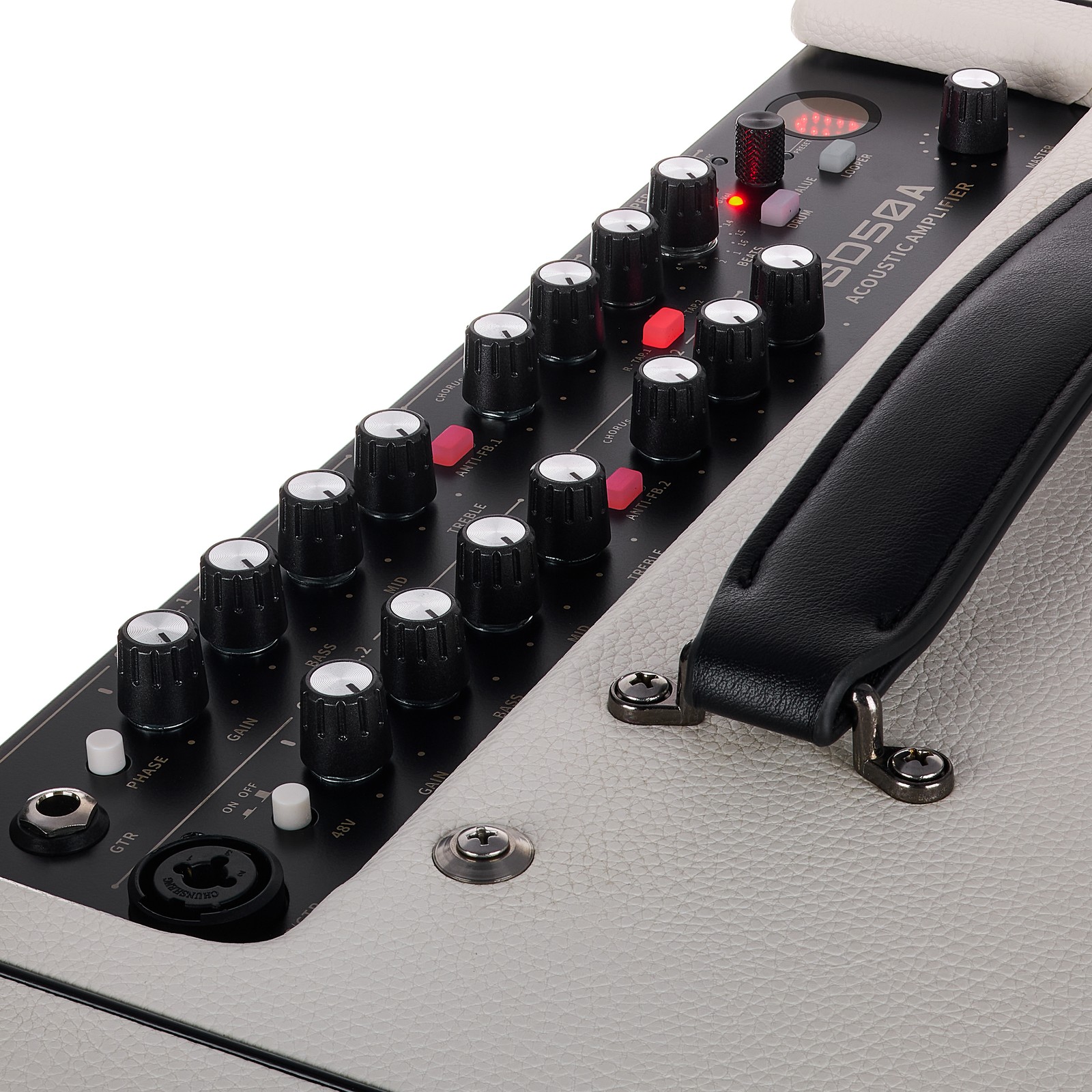 Detalle del Mooer SD 50A Amplificador acústico