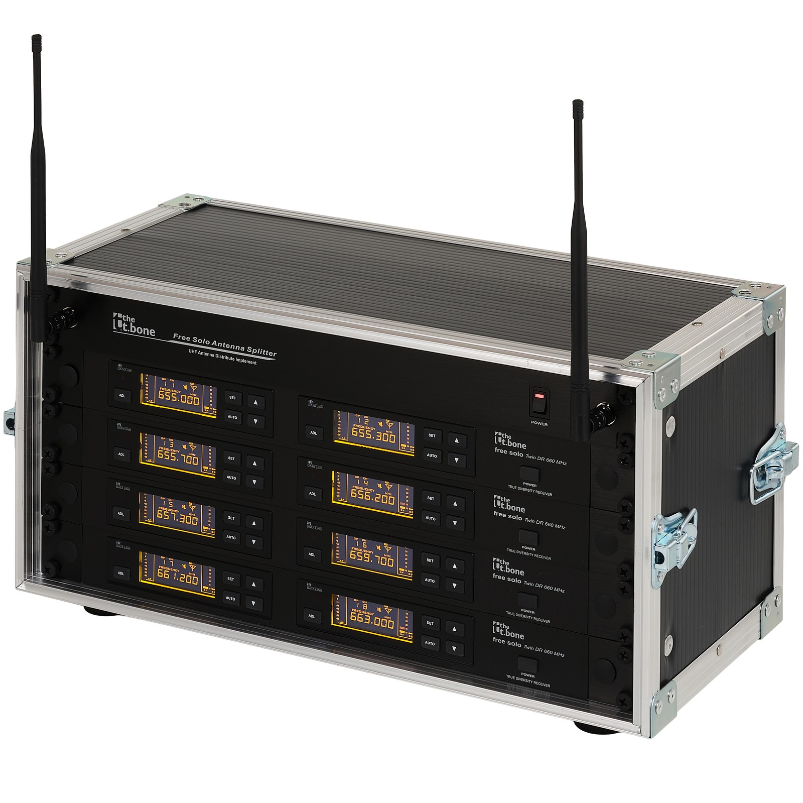 the t.bone free solo PT 660 MHz/8 CH Rack