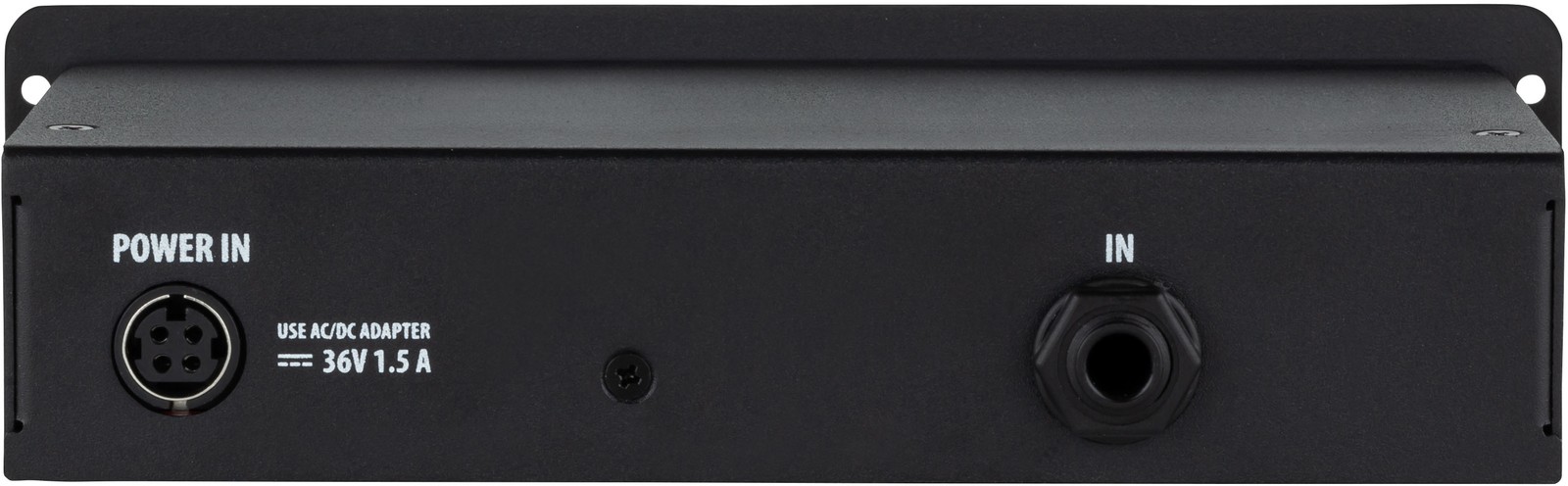 Rückseite des Rockboard Power MOD 150 Pedalboard