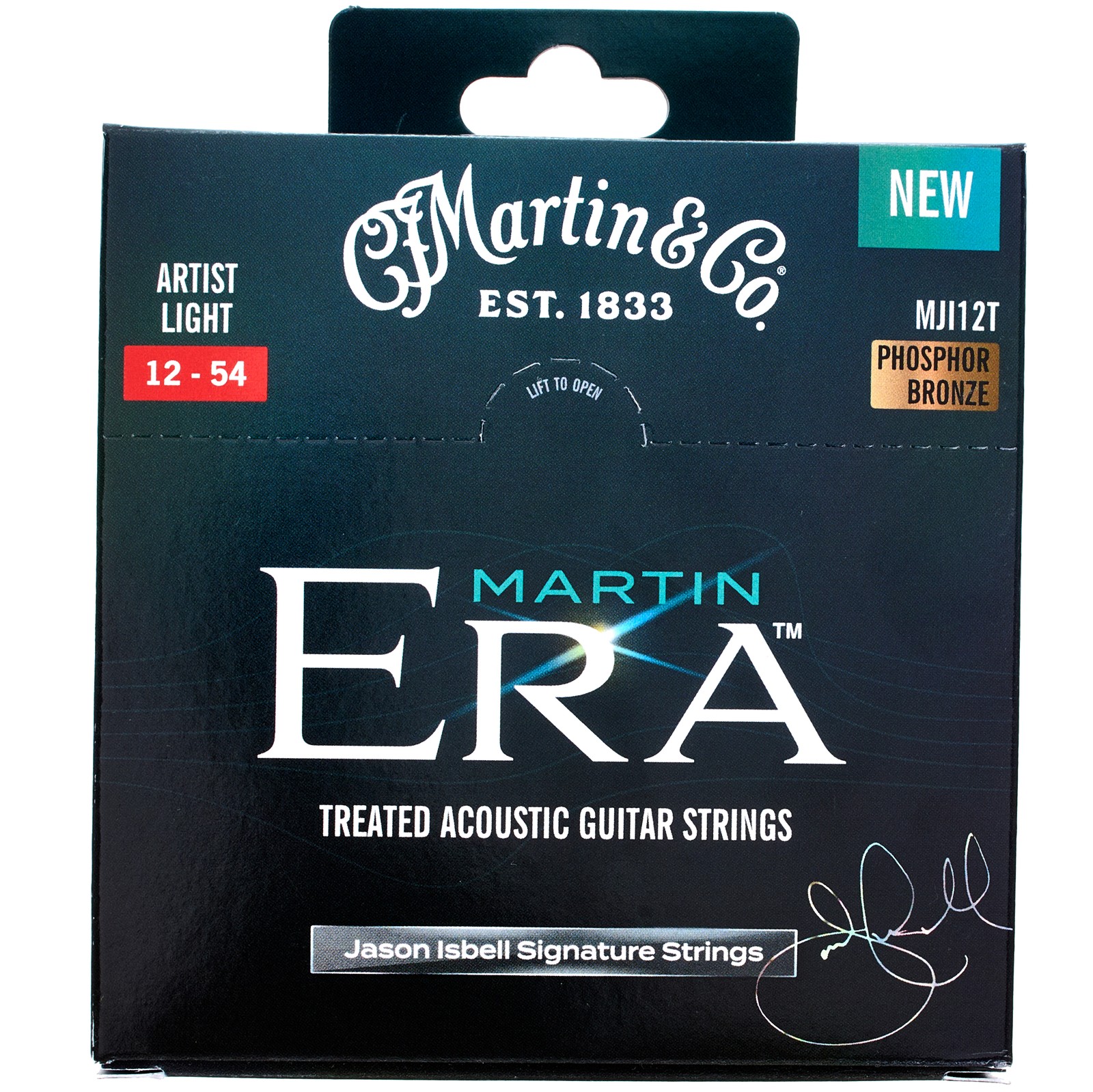 Verpackung vom Martin Guitar ERA Artist Light Jason Isbell Saitensatz für Westerngitarre