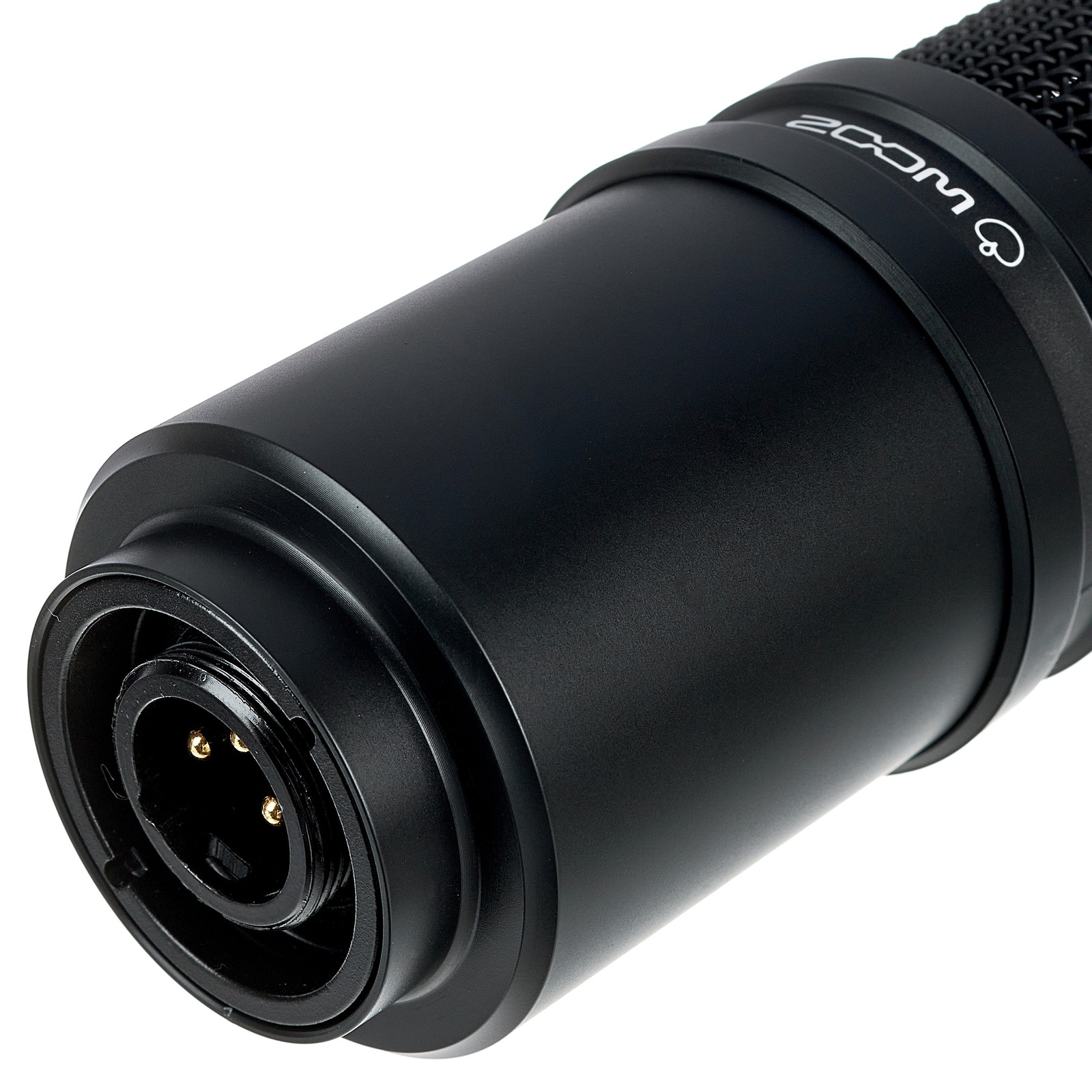 XLR connection on the underside of the Zoom ZDM-1 Podcast microphone