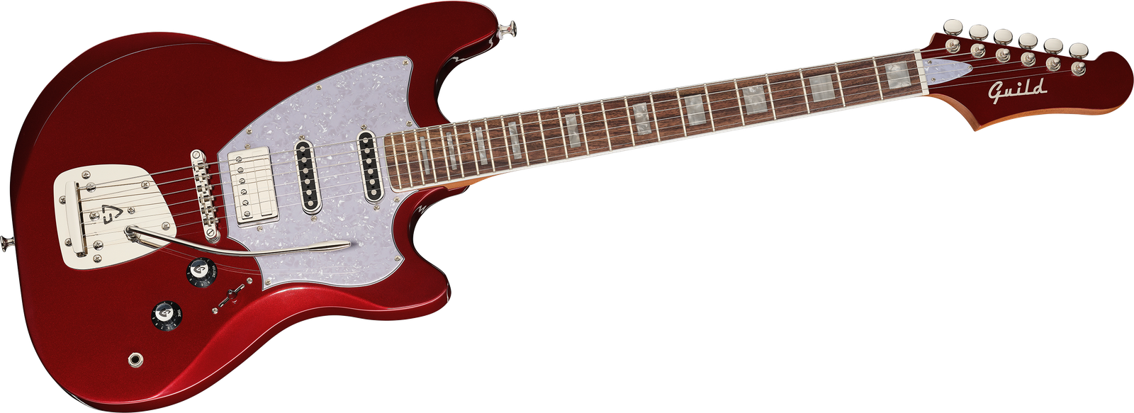 Guild Surfliner Deluxe Scarlett Red Metallic E-Gitarre