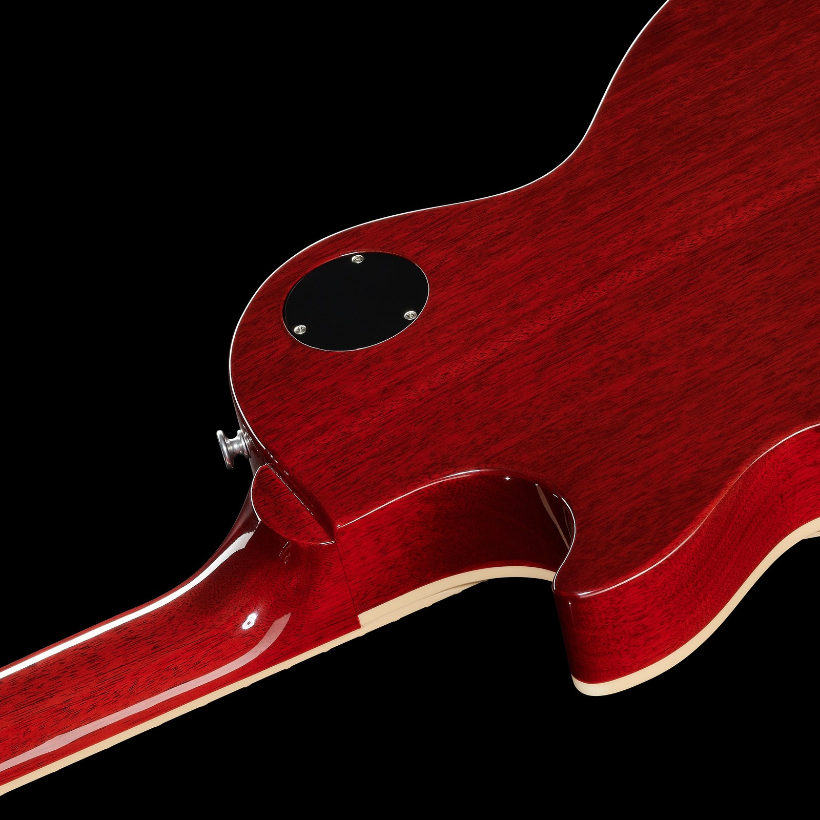 Geleimter Mahagonihals auf der Rückseite der Gibson Les Paul Standard 60s UB