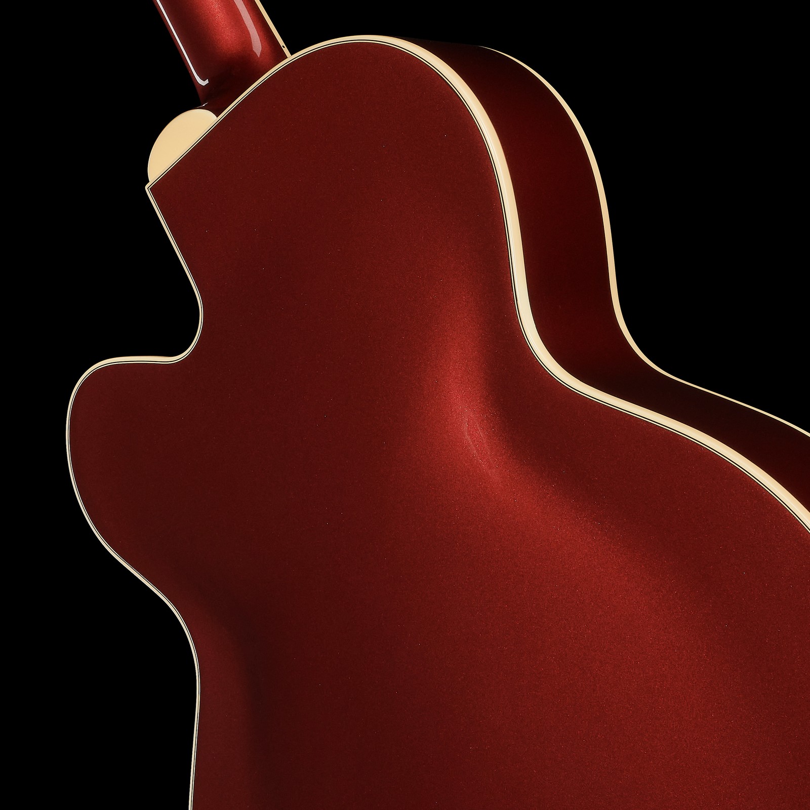 Rückseite und Halsübergang der Gretsch G2420T STRML HLW SC BRNDWN E-Gitarre