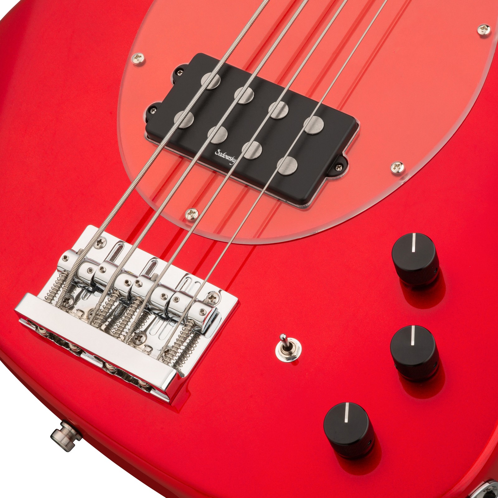 Humbucker pickup, Sadowsky MetroExpress 21 Vintage M4 Maple Red, electric bass guitar
