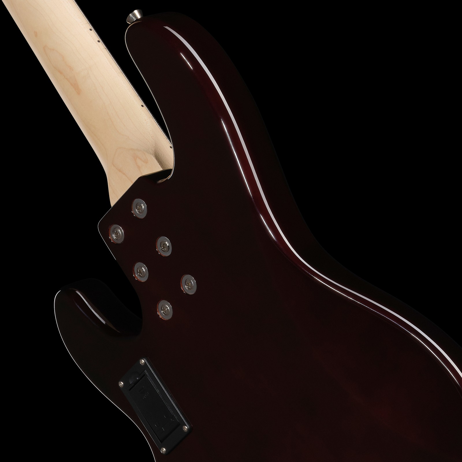 Halsübergang des Harley Benton MM-85A SB Deluxe Series 5-Saiter E-Bass