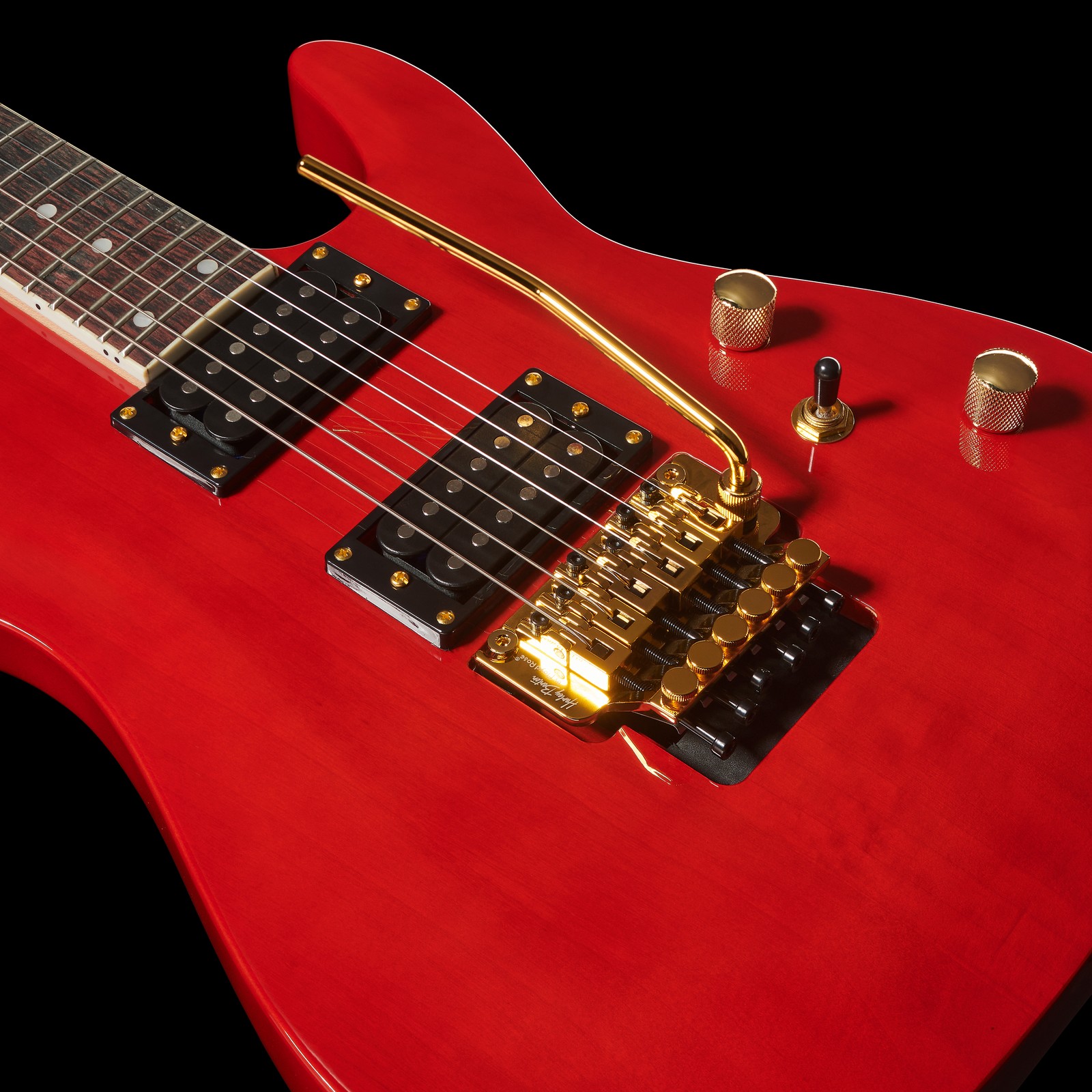 Tremolo und Tonabnehmer der Harley Benton HB-40R Combo für E-Gitarre