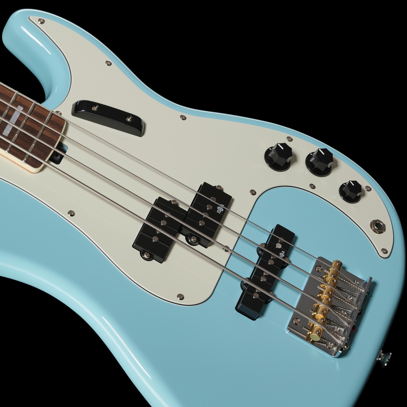 Erle Korpus des Harley Benton MV-4PJ Daphne Blue