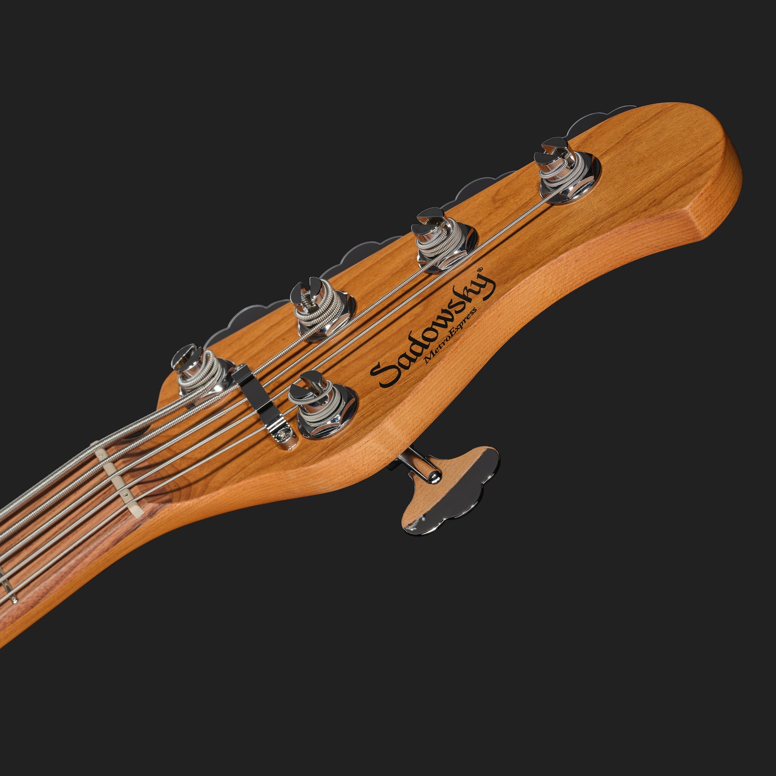 Sadowsky MetroExpress21 Vintage MJ5 Morado SGR, five-string electric bass, headstock
