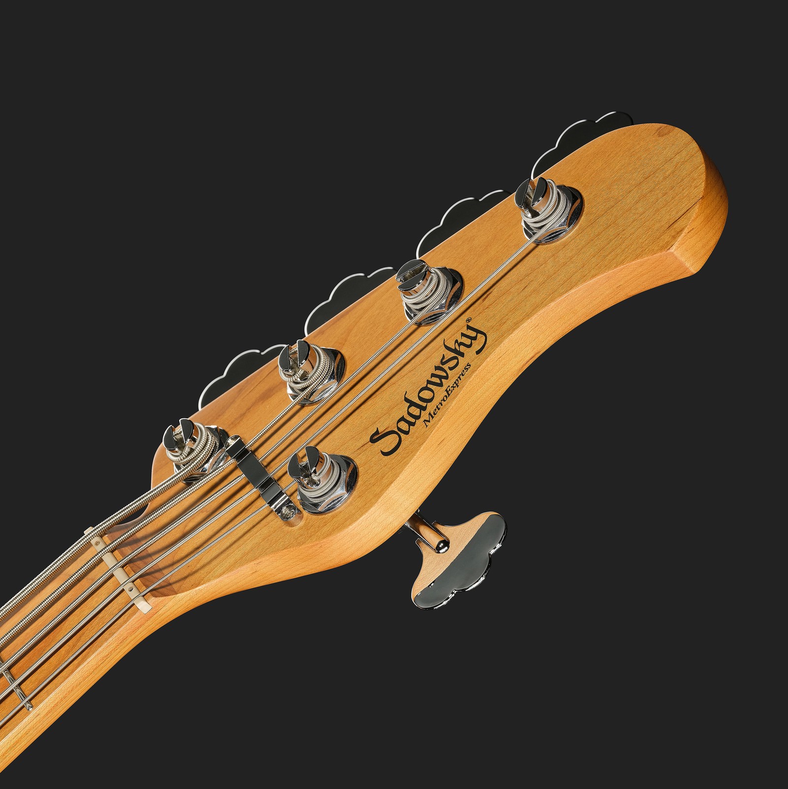Sadowsky MetroExp 21 Hyb PJ 5 RM SIL, five-string bass guitar, headstock