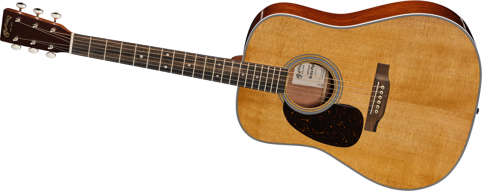 Martin Guitar DE Retro Plus Granadillo LH Westerngitarre mit Tonabnehmer