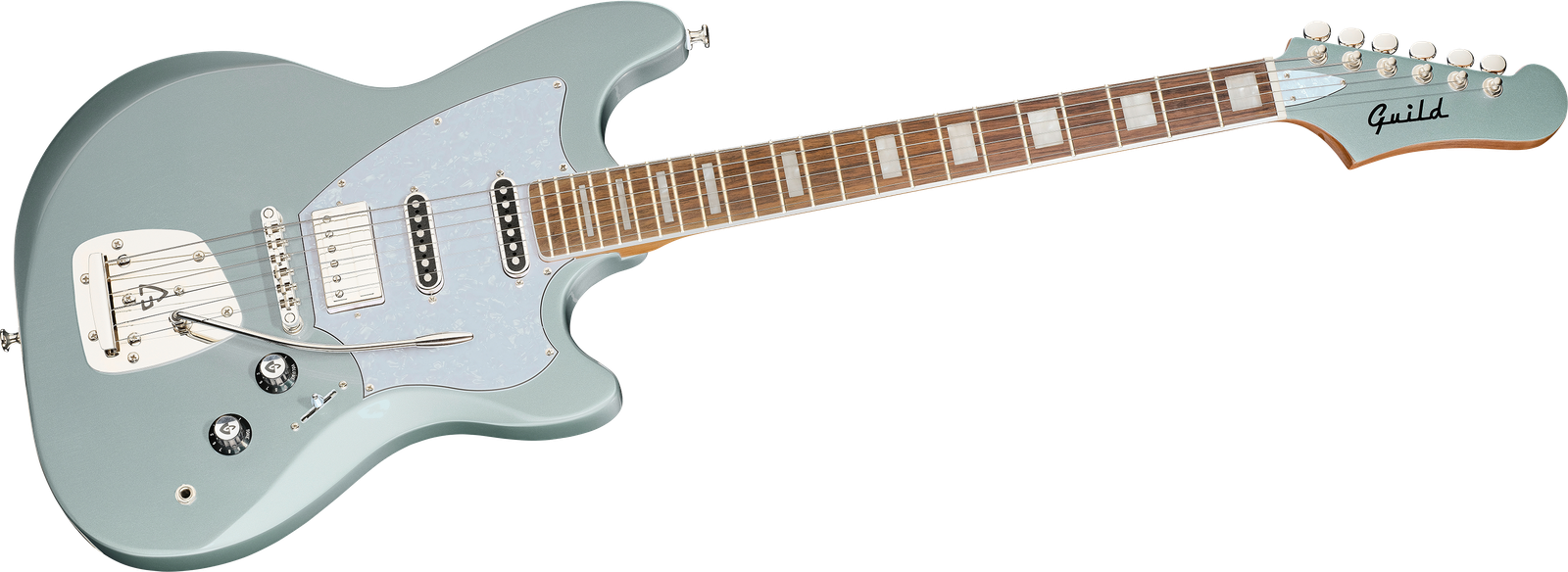 Guild Surfliner Deluxe Glacier Blue Metallic E-Gitarre