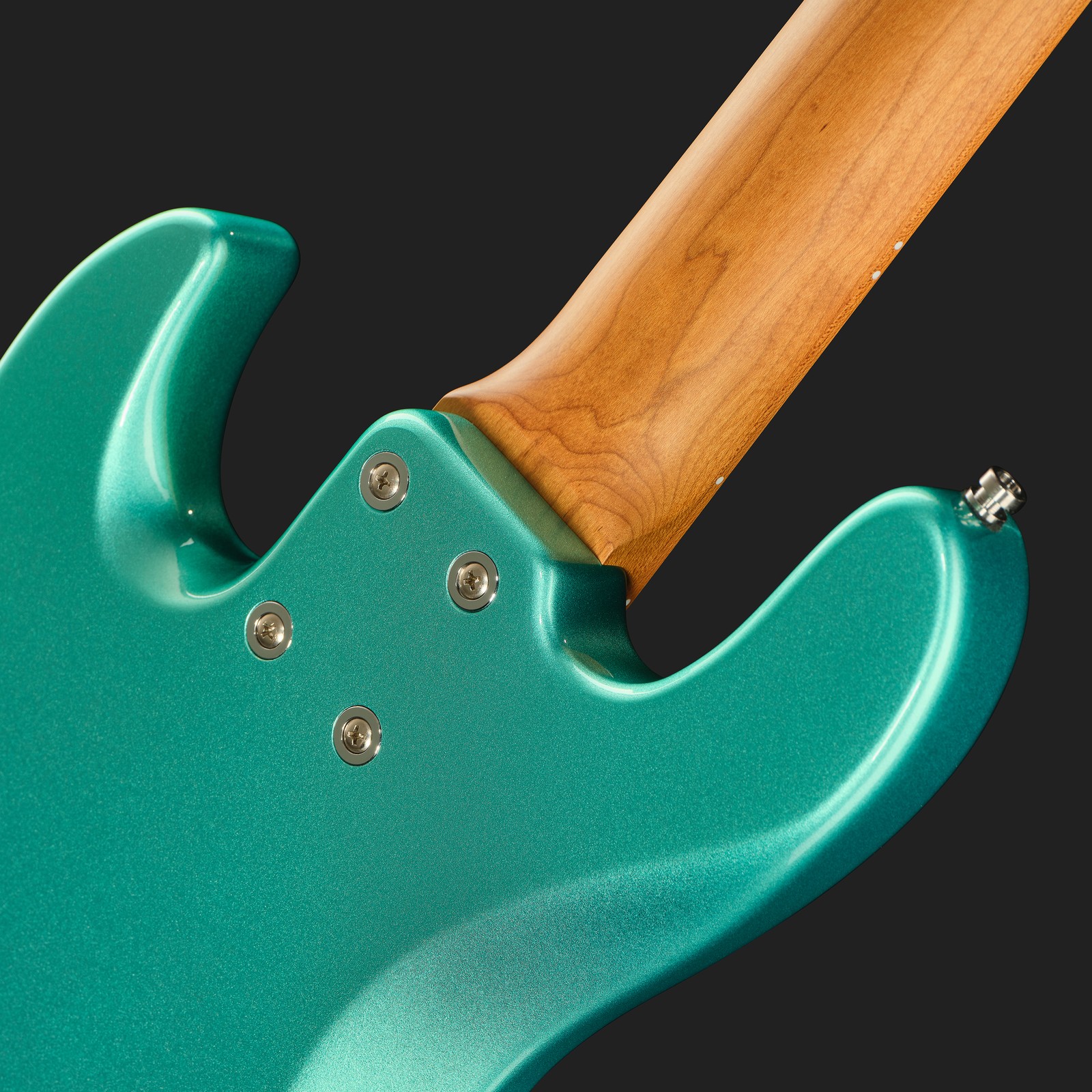 Roasted maple neck, Sadowsky MetroExpress 21 Vintage M5 Maple Green, five-string bass guitar