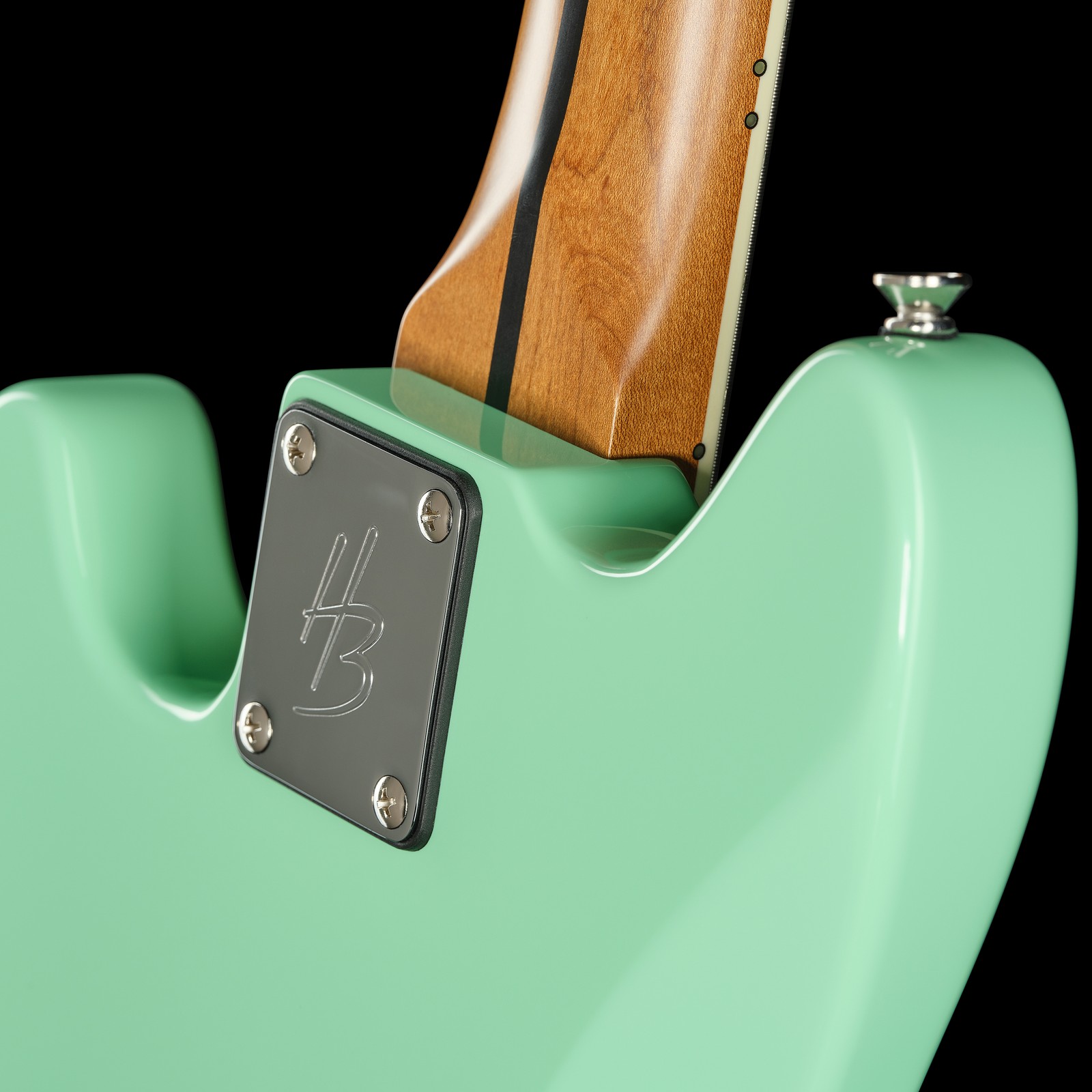 Harley Benton MV-4MSB Seafoam Green, Rückseite