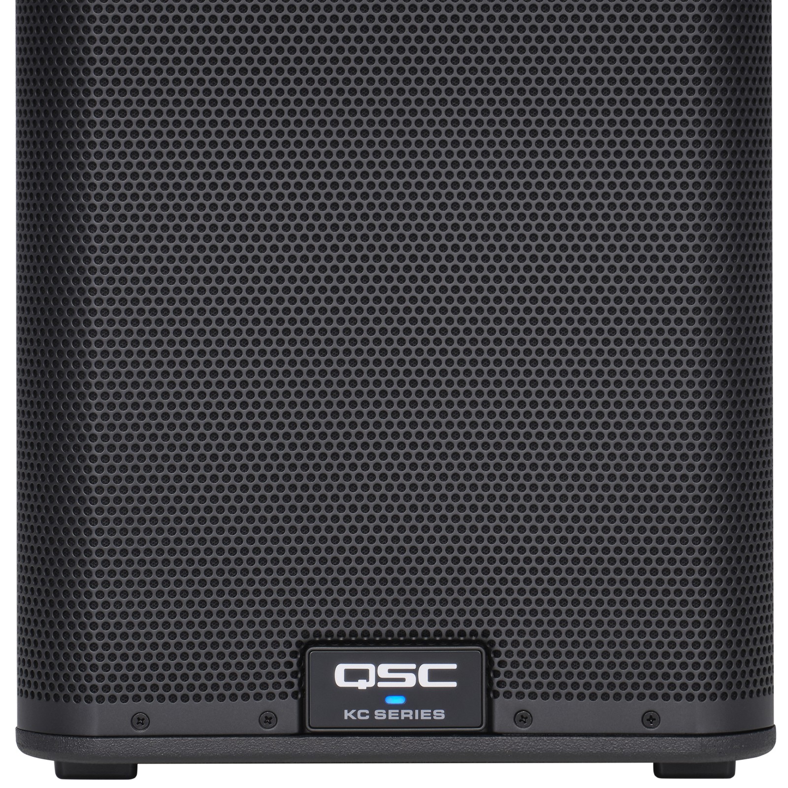 Logo on the QSC KC 12 Black, 3-way column speaker system