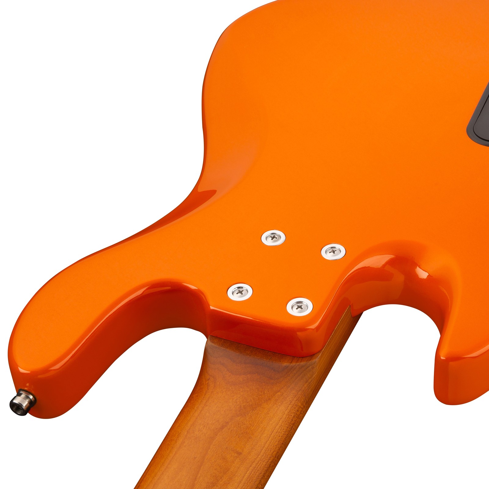 Roasted maple neck, Sadowsky MetroExpress 21 Vintage M5 Maple Orange, five-string electric bass