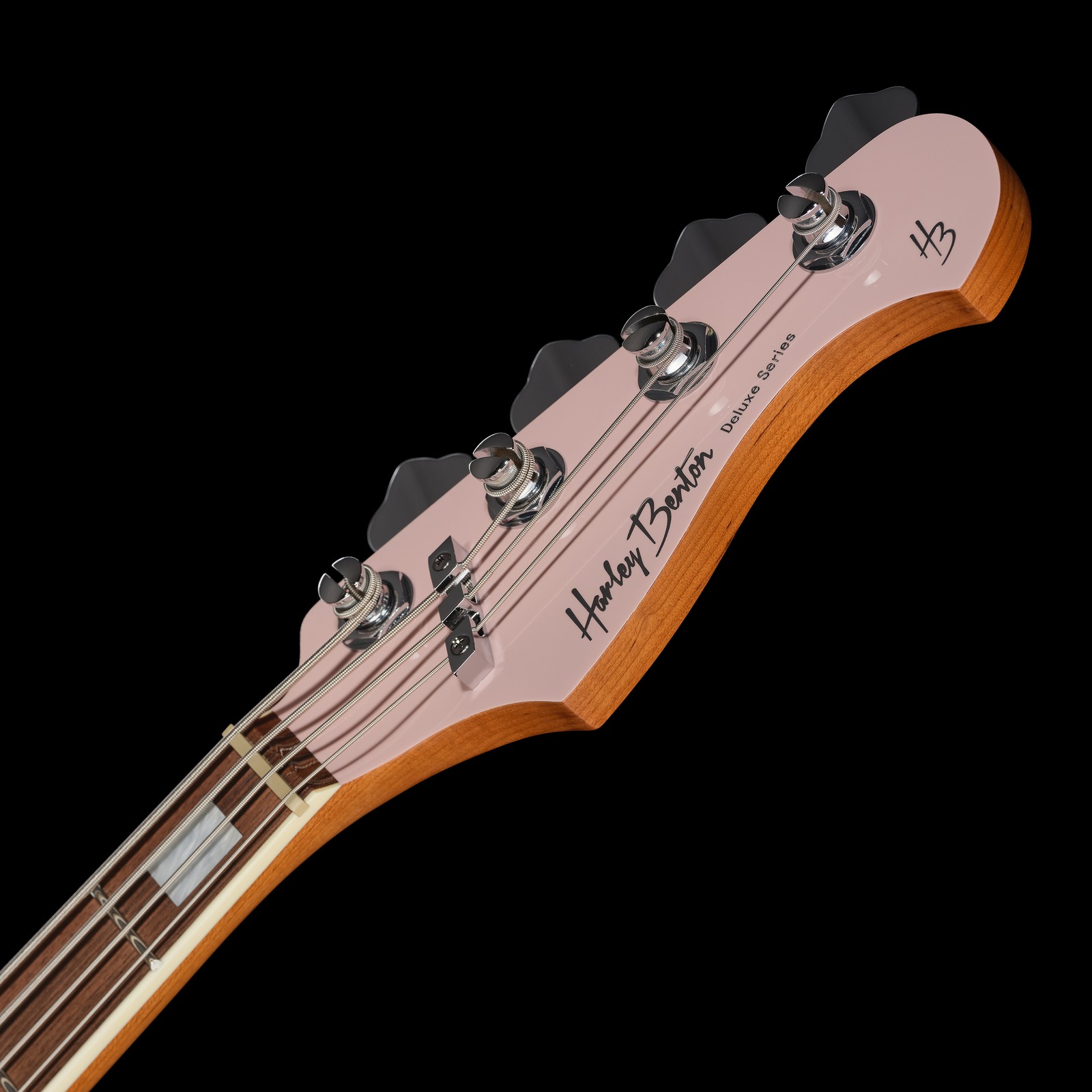 Harley Benton E-Bass Kopfplatte in rosa