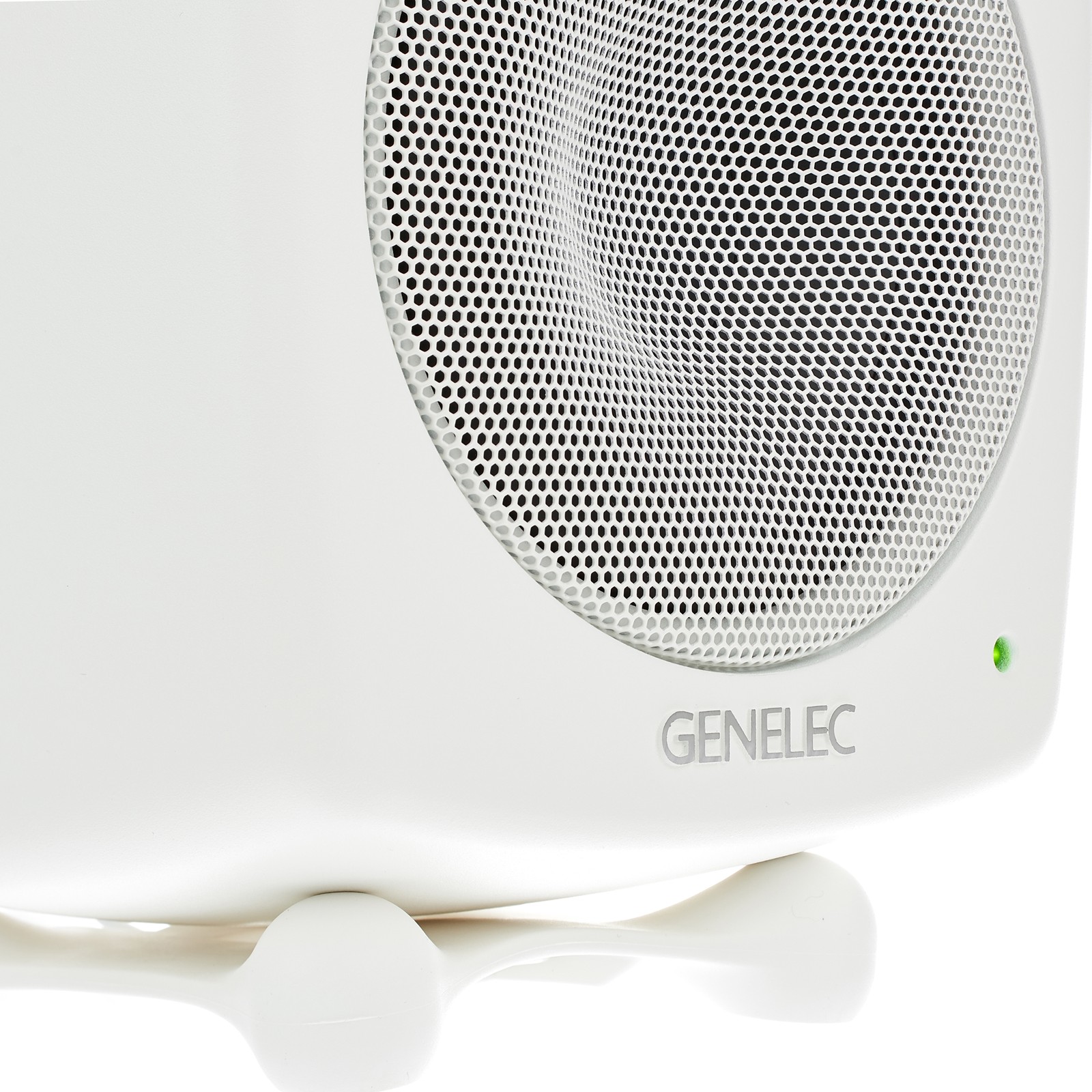 Speaker grille and LED on the Genelec 8030 CW