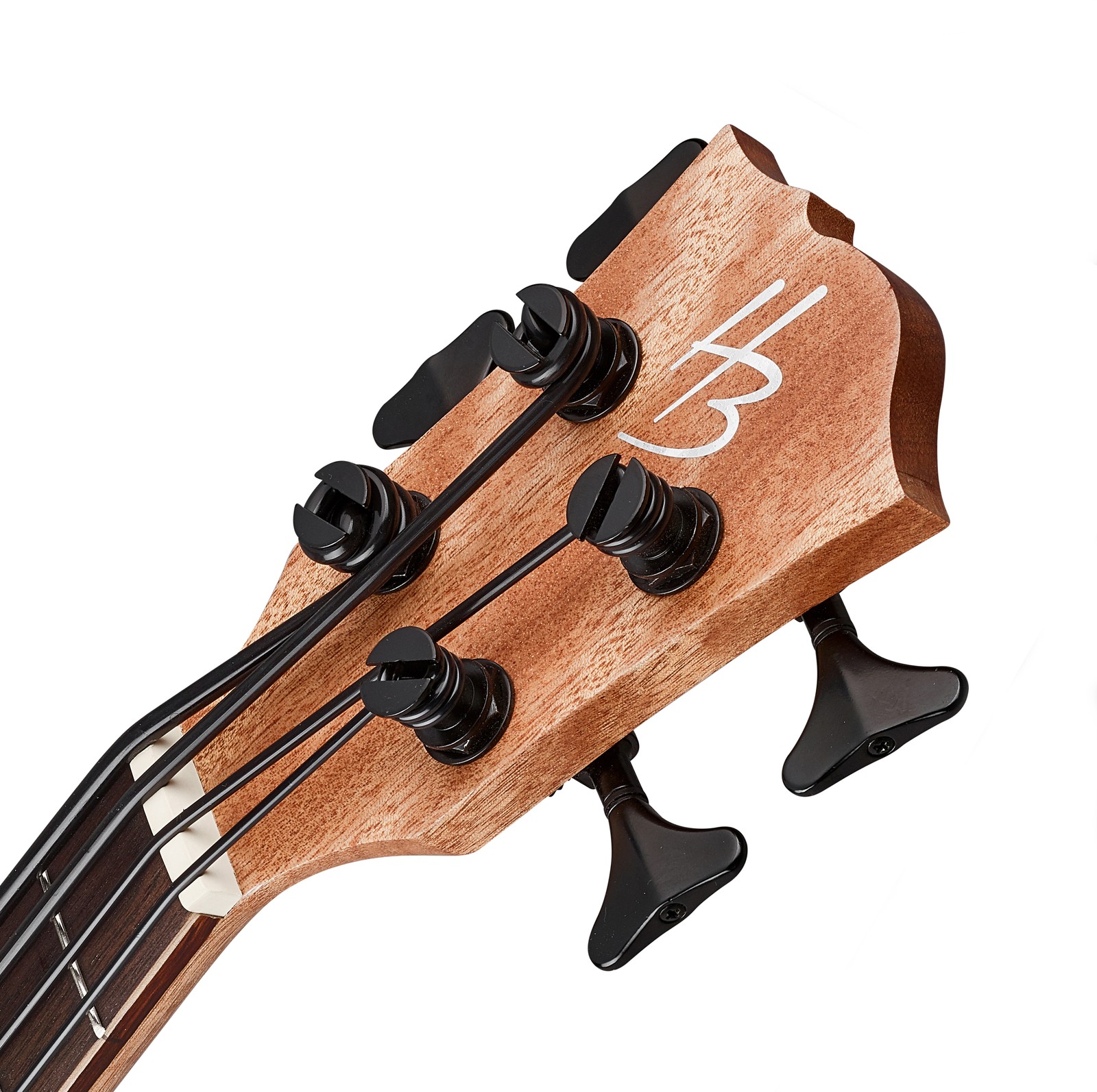 Kopfplatte der Harley Benton Kahuna CLU-Bass Mahogany Uke