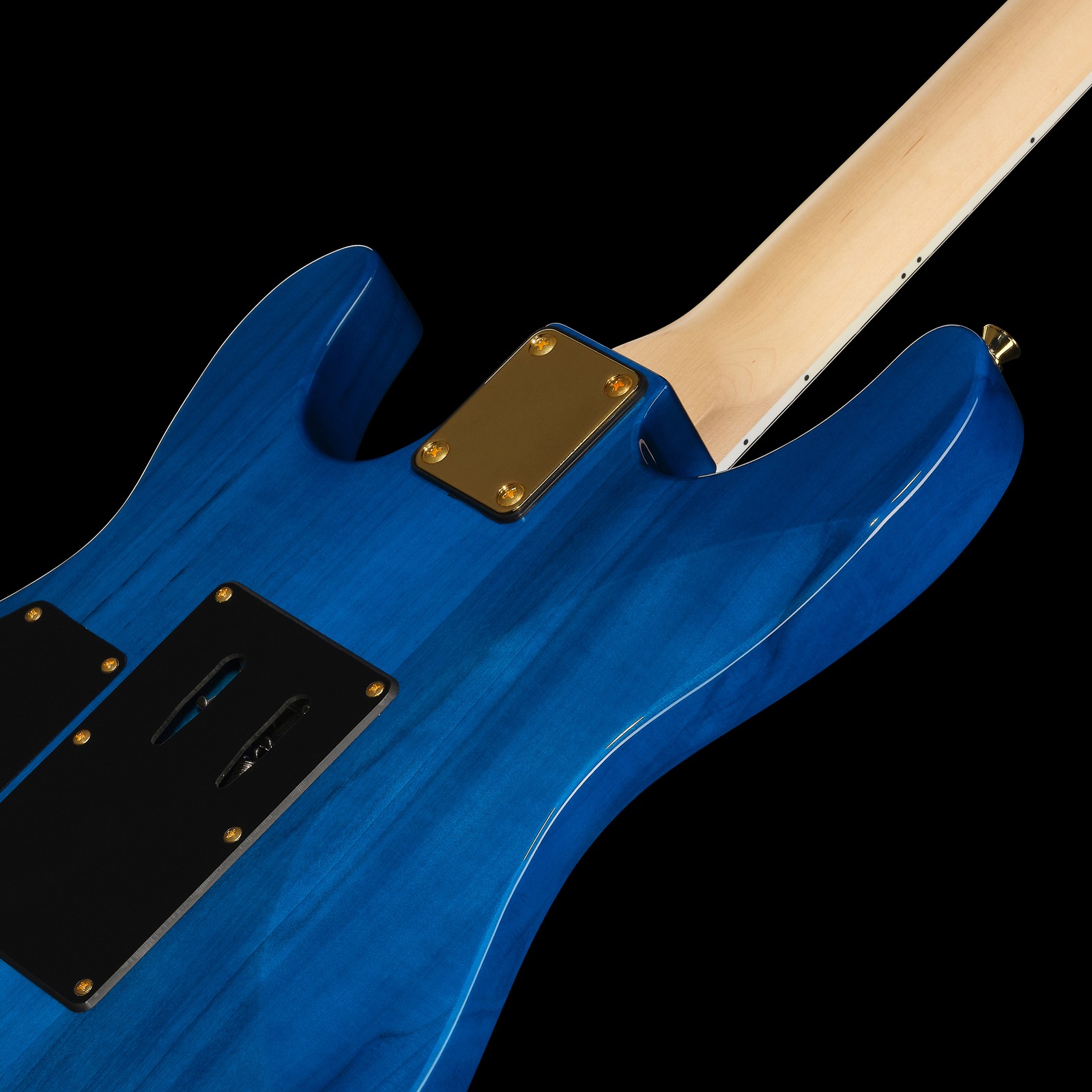 back with tremolo cavity of the Harley Benton S-620 TB Rock Series