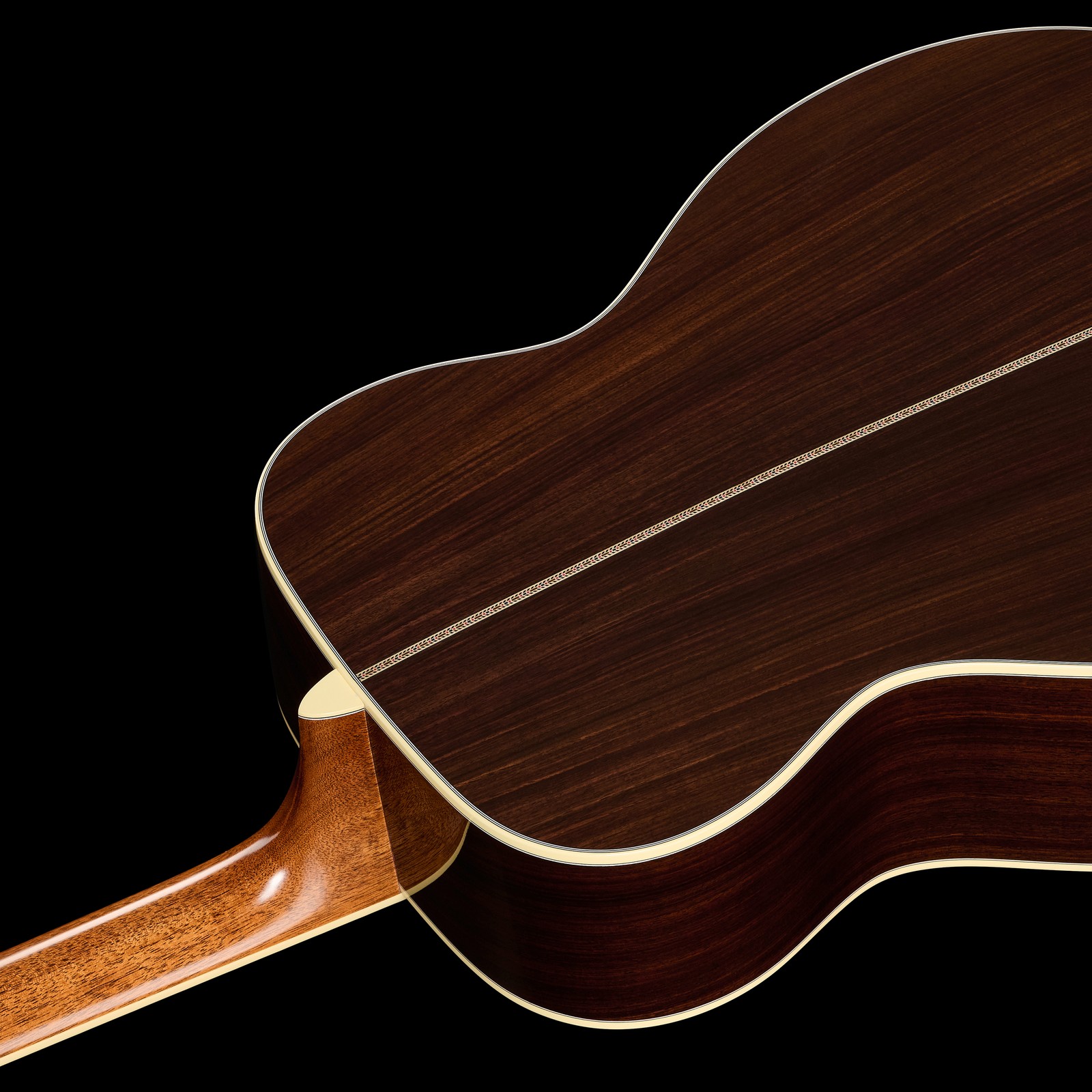 Halsübergang der Martin Guitar J40 Westerngitarre