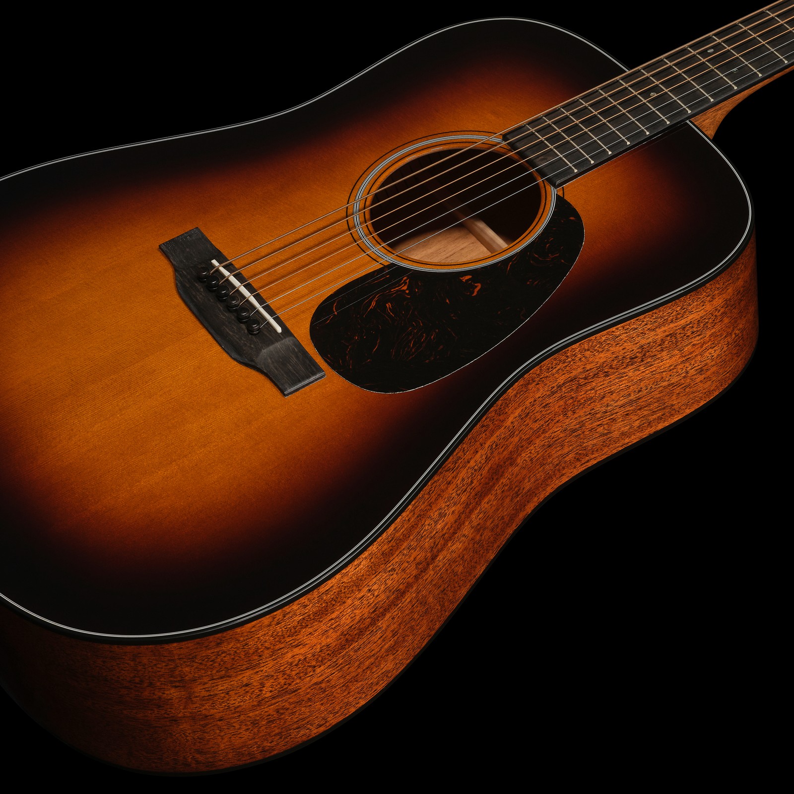 Decke der Martin Guitars D18 Sunburst