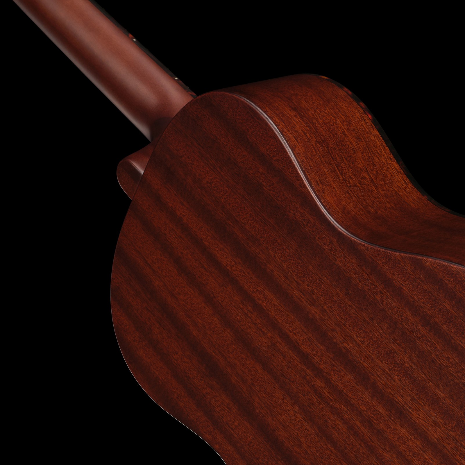 Halsübergang der Gretsch JD Parlor DELTO TSPG BLKT