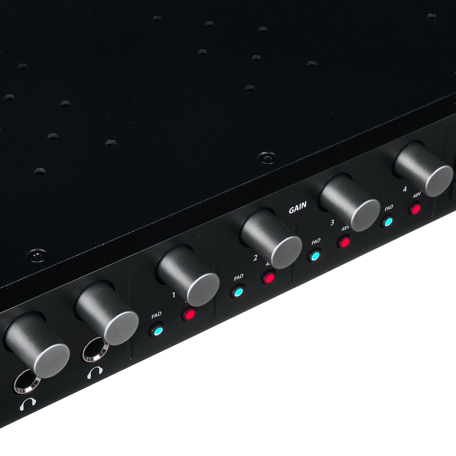 Regler am MOTU 848 28 x 32 Thunderbolt / USB / AVB Audio Interface