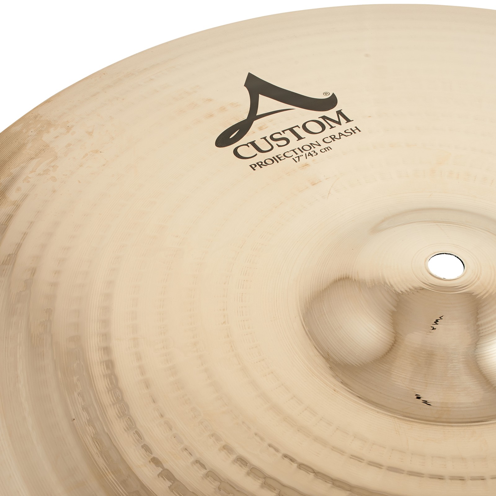 Oberseite des Zildjian A-Custom 17" Projection Crashbeckens