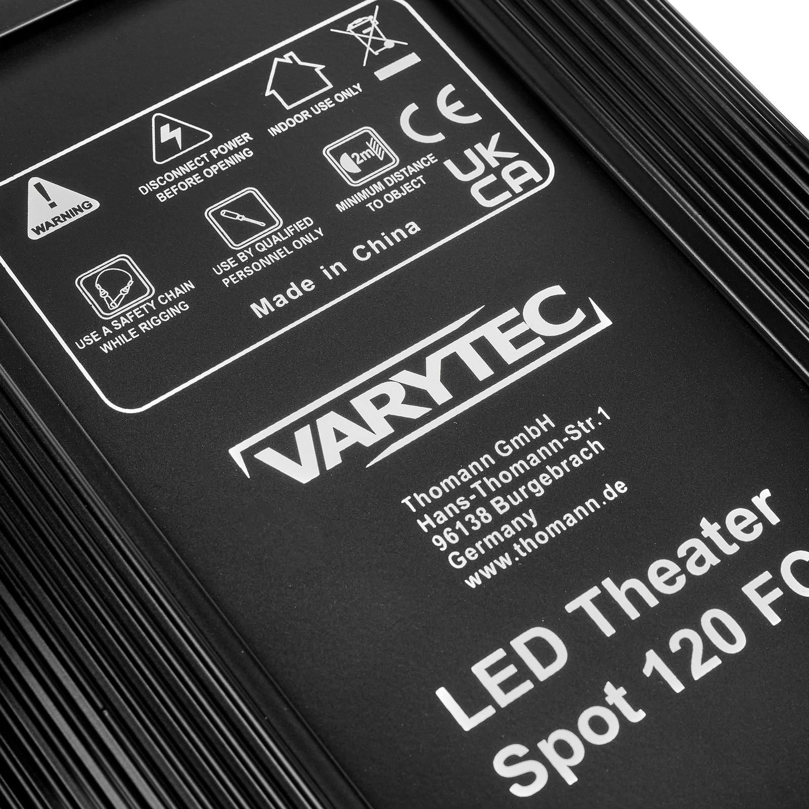 Varytec LED Theater Spot 120 FC Gehäuseoberseite