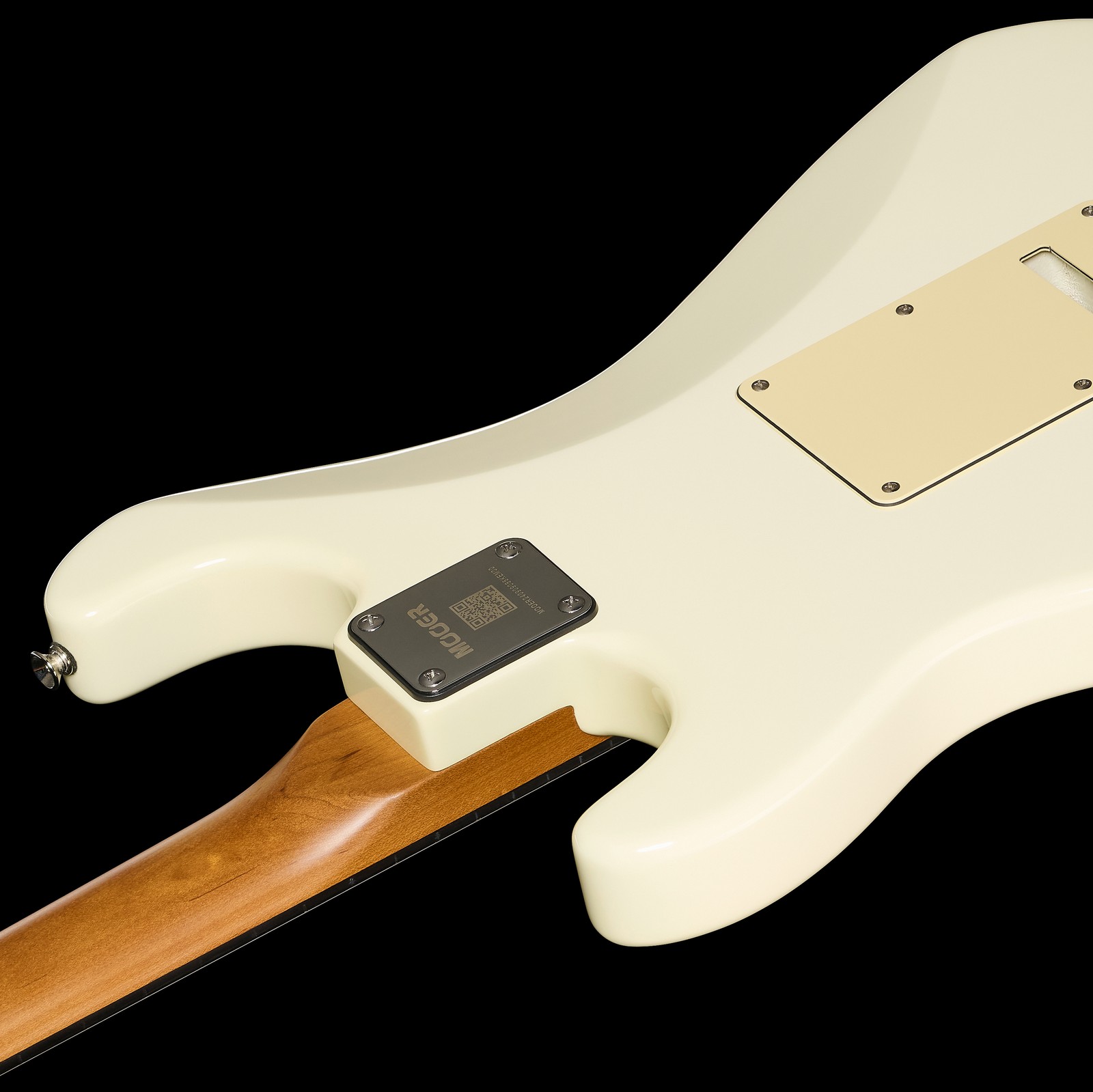 Halsübergang der Mooer MSC10 Pro Guitar Vintage White