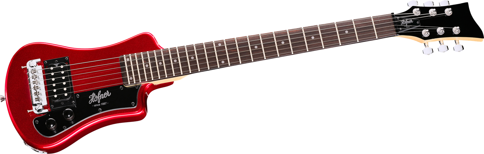 Höfner Shorty E-Gitarre in Rot