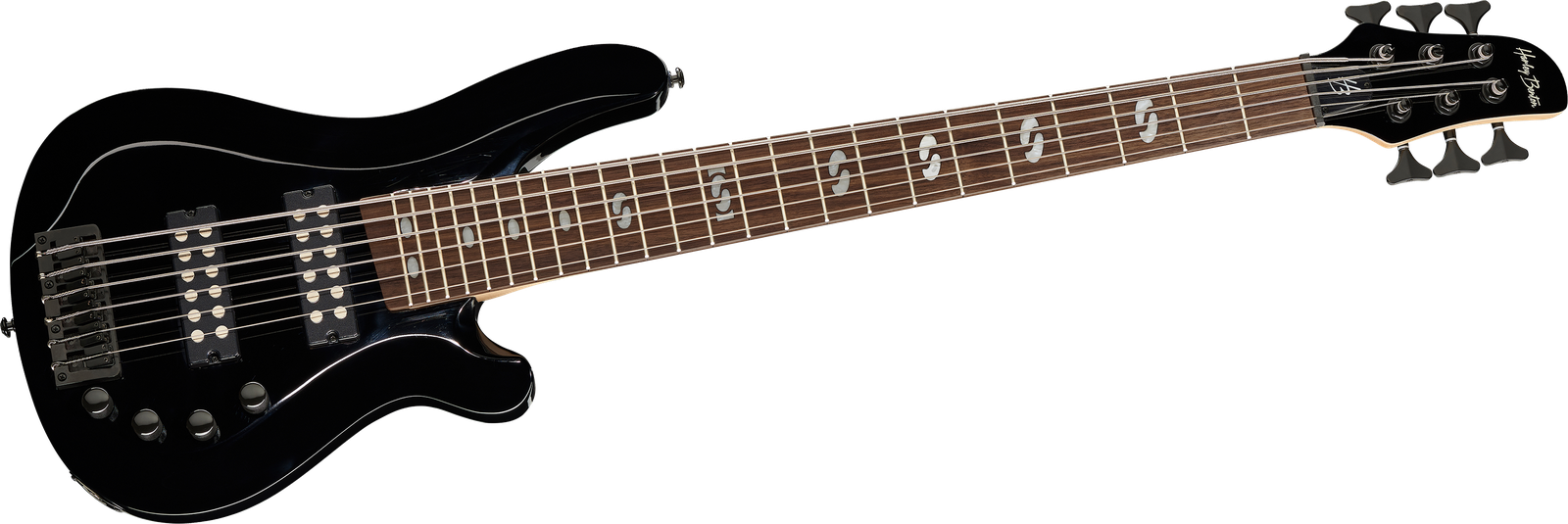6-Saiter E-Bass Harley Benton B-650 Black Progressive Series