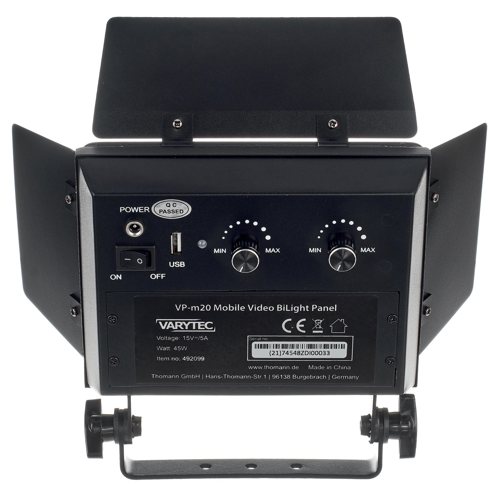 Varytec VP-m20 Mobile Video BiLight Rotary Controls